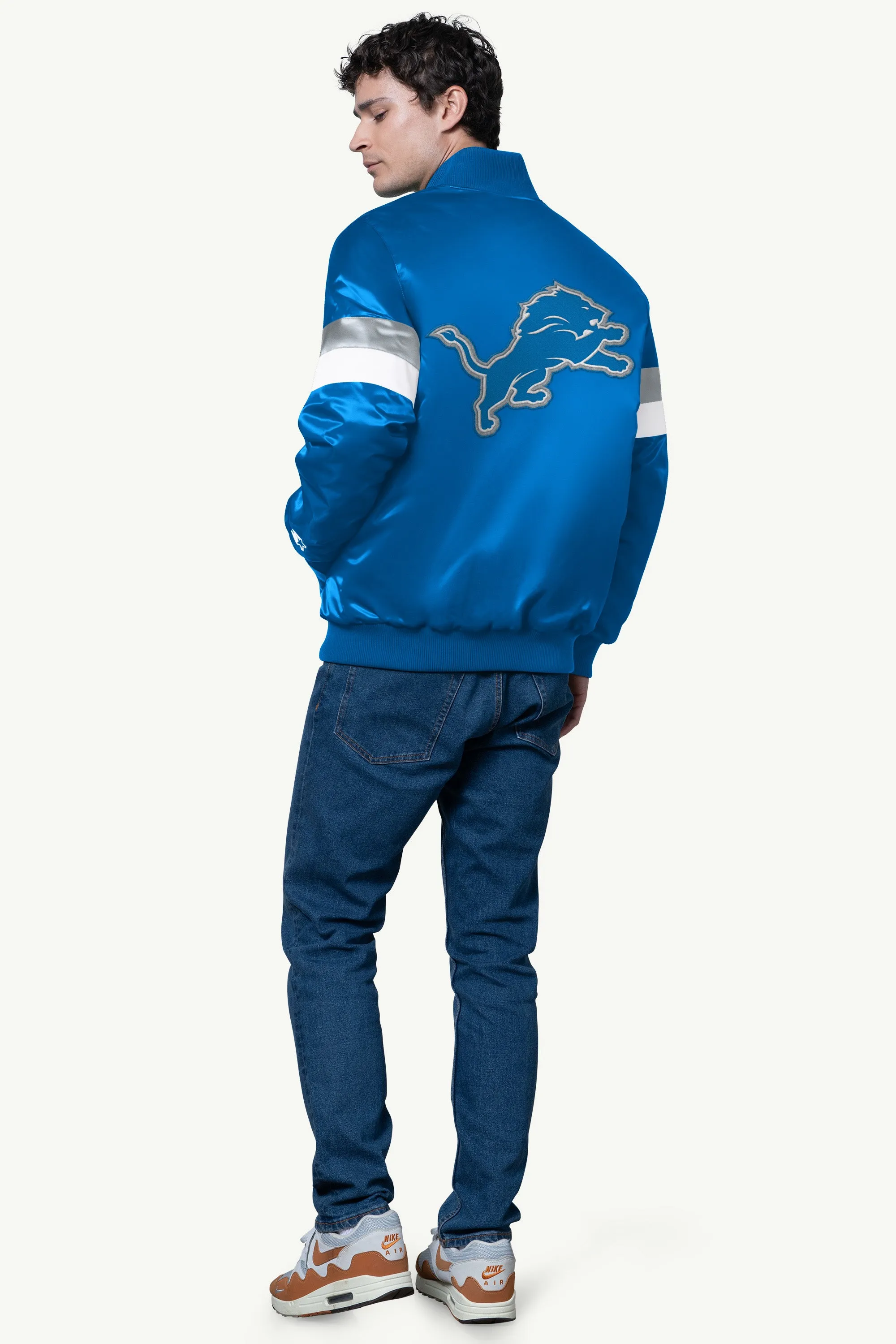MENS DETROIT LIONS SATIN VARSITY JACKET sold by Starter product image thumbnail 2