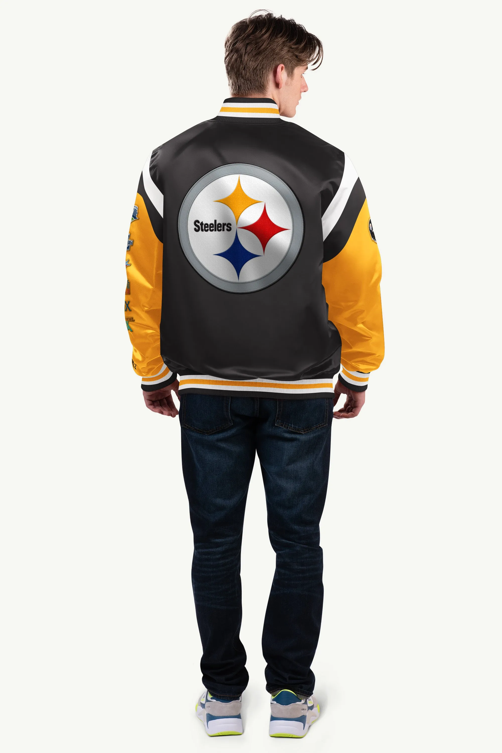 MENS PITTSBURGH STEELERS SATIN VARSITY JACKET sold by Starter product image thumbnail 2