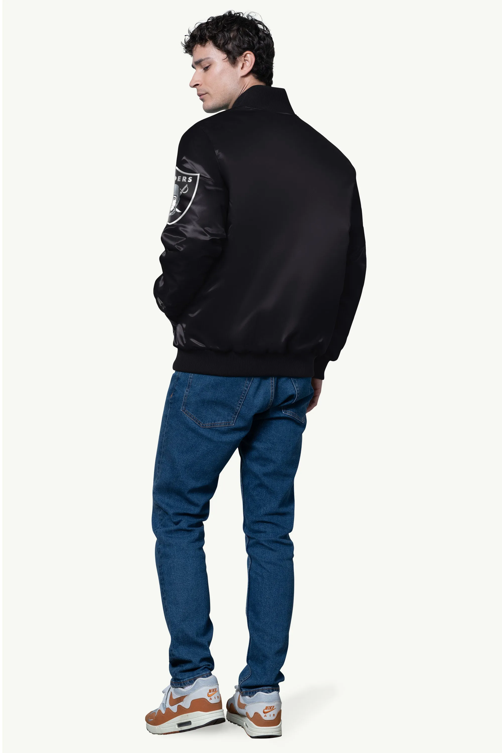 MENS LAS VEGAS RAIDERS SATIN VARSITY JACKET sold by Starter product image thumbnail 2