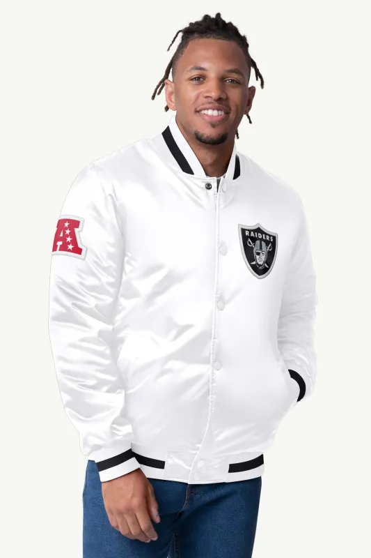 MENS LAS VEGAS RAIDERS SATIN VARISTY JACKET sold by Starter