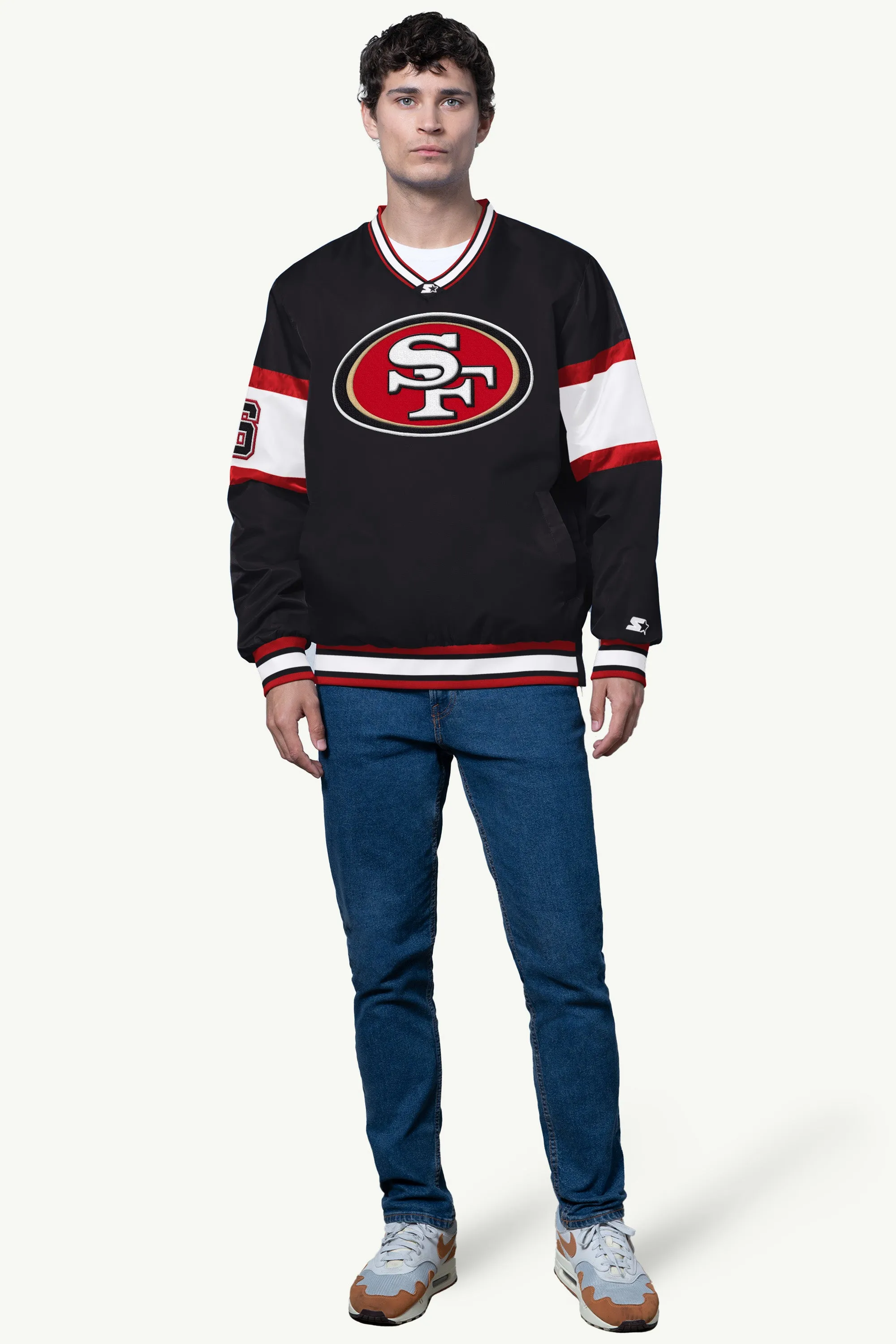 MENS SAN FRANCISCO 49ERS V NECK PULLOVER sold by Starter product image thumbnail 3