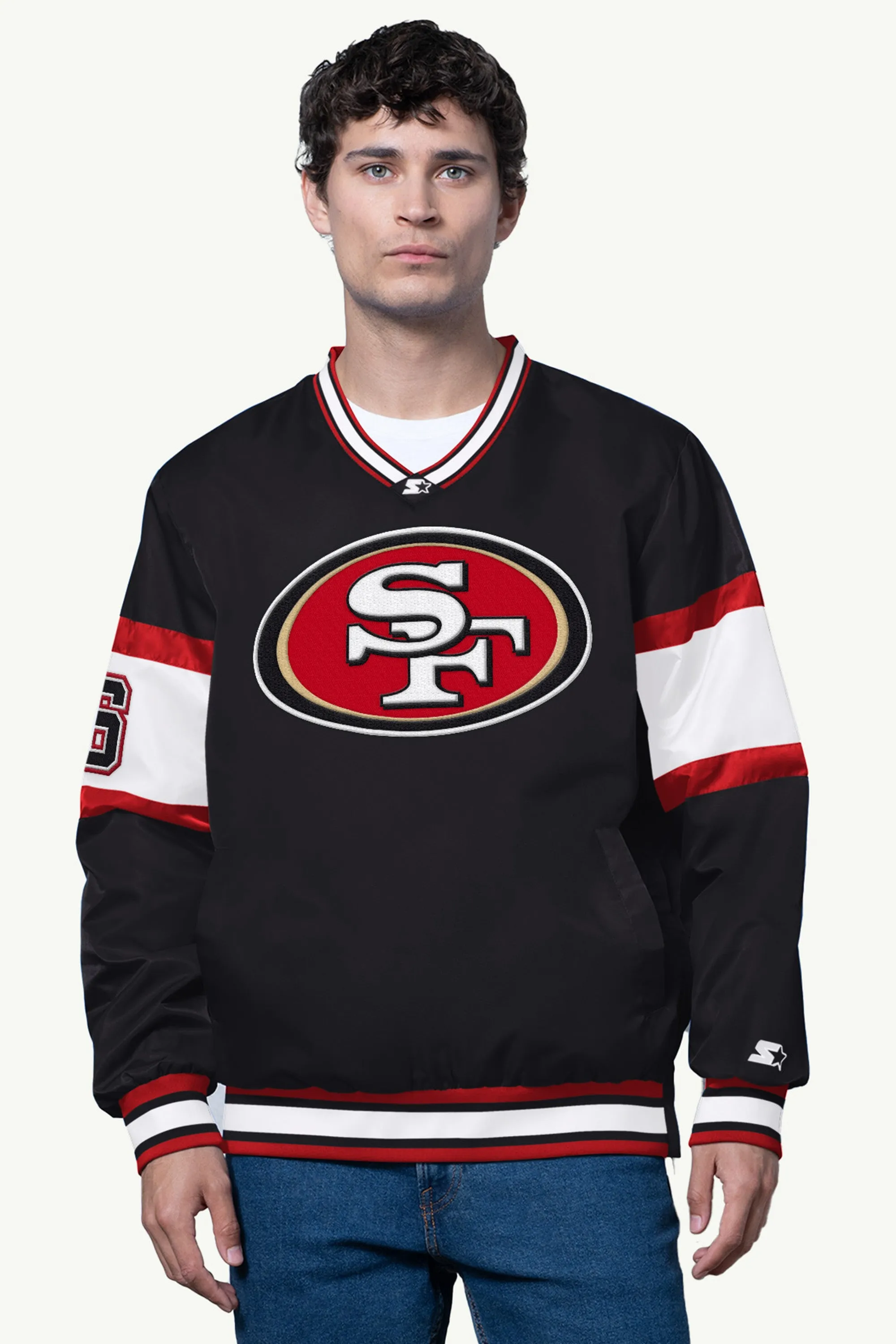 MENS SAN FRANCISCO 49ERS V NECK PULLOVER sold by Starter