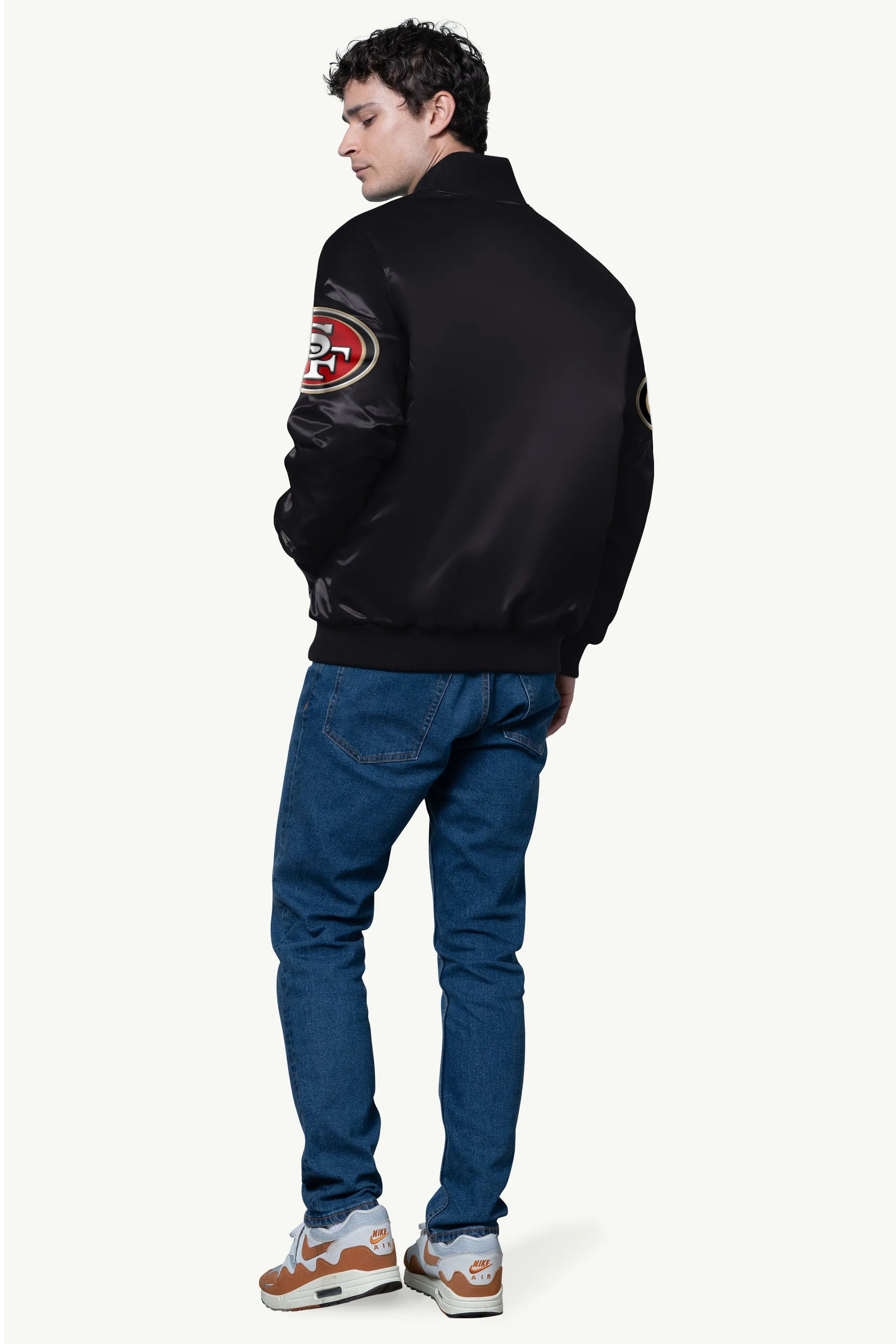 MENS SAN FRANCISCO 49ERS SATIN VARSITY JACKET sold by Starter product image thumbnail 2