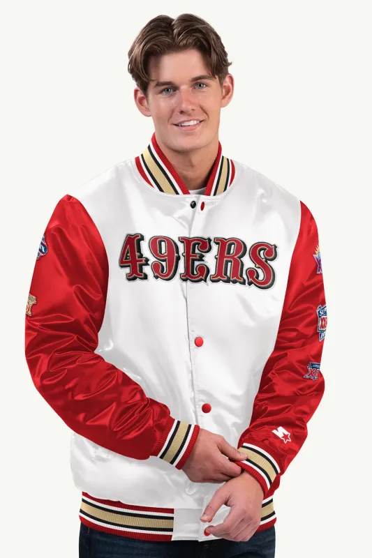 MENS SAN FRANCISCO 49ERS SATIN VARSITY JACKET sold by Starter