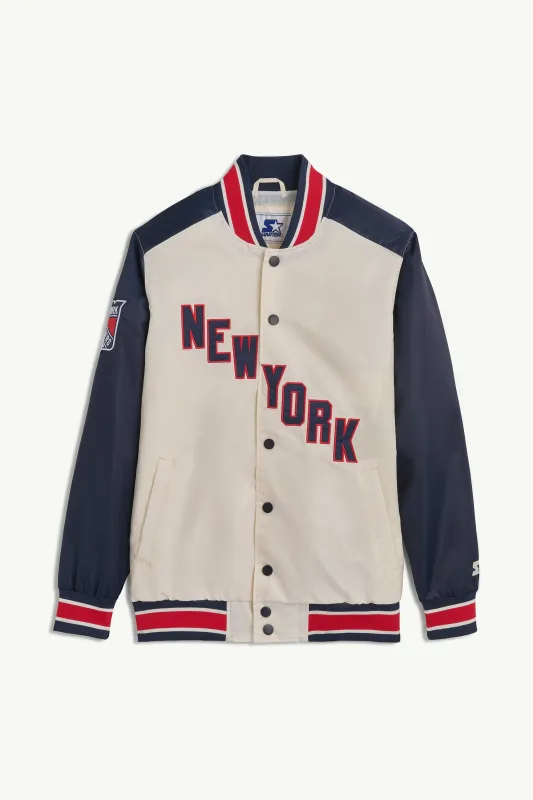 NEW YORK RANGERS THE RENEGADE VARSITY JACKET sold by Starter