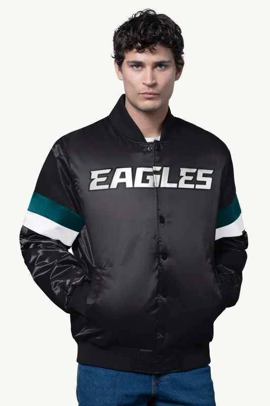 MENS PHILADELPHIA EAGLES SATIN VARSITY JACKET sold by Starter