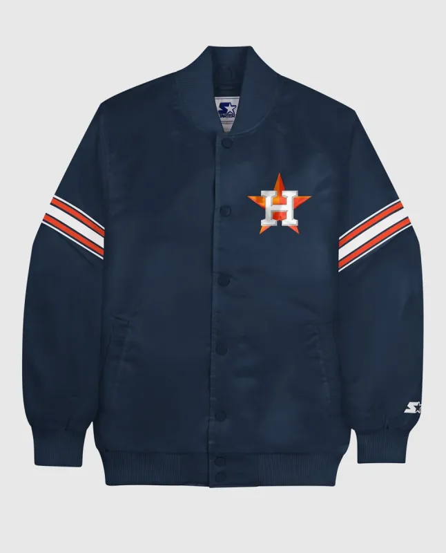 Houston Astros Varsity Satin Full-Snap Jacket sold by Starter