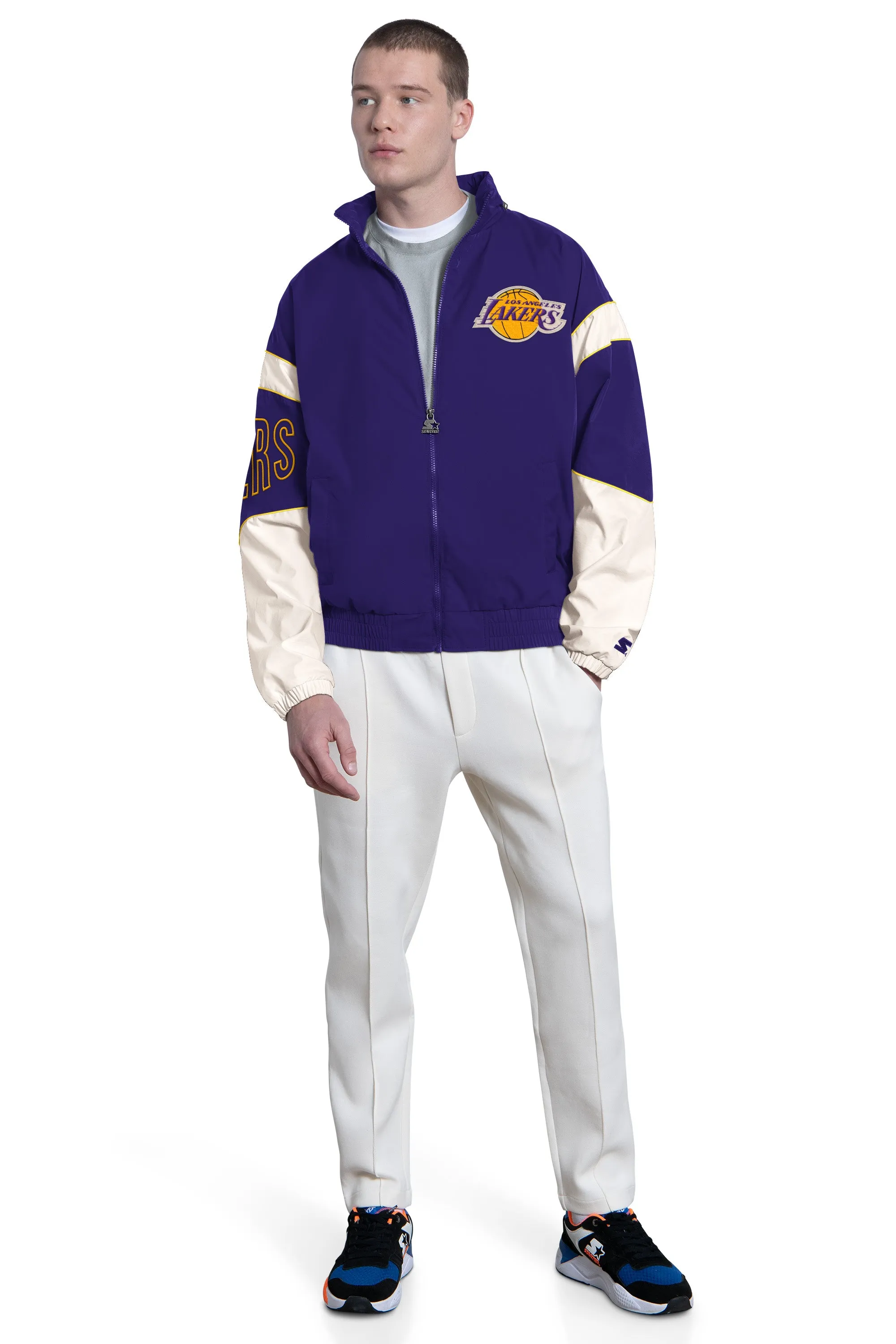MENS LA LAKERS THE GUST FULL ZIP JACKET sold by Starter product image thumbnail 4