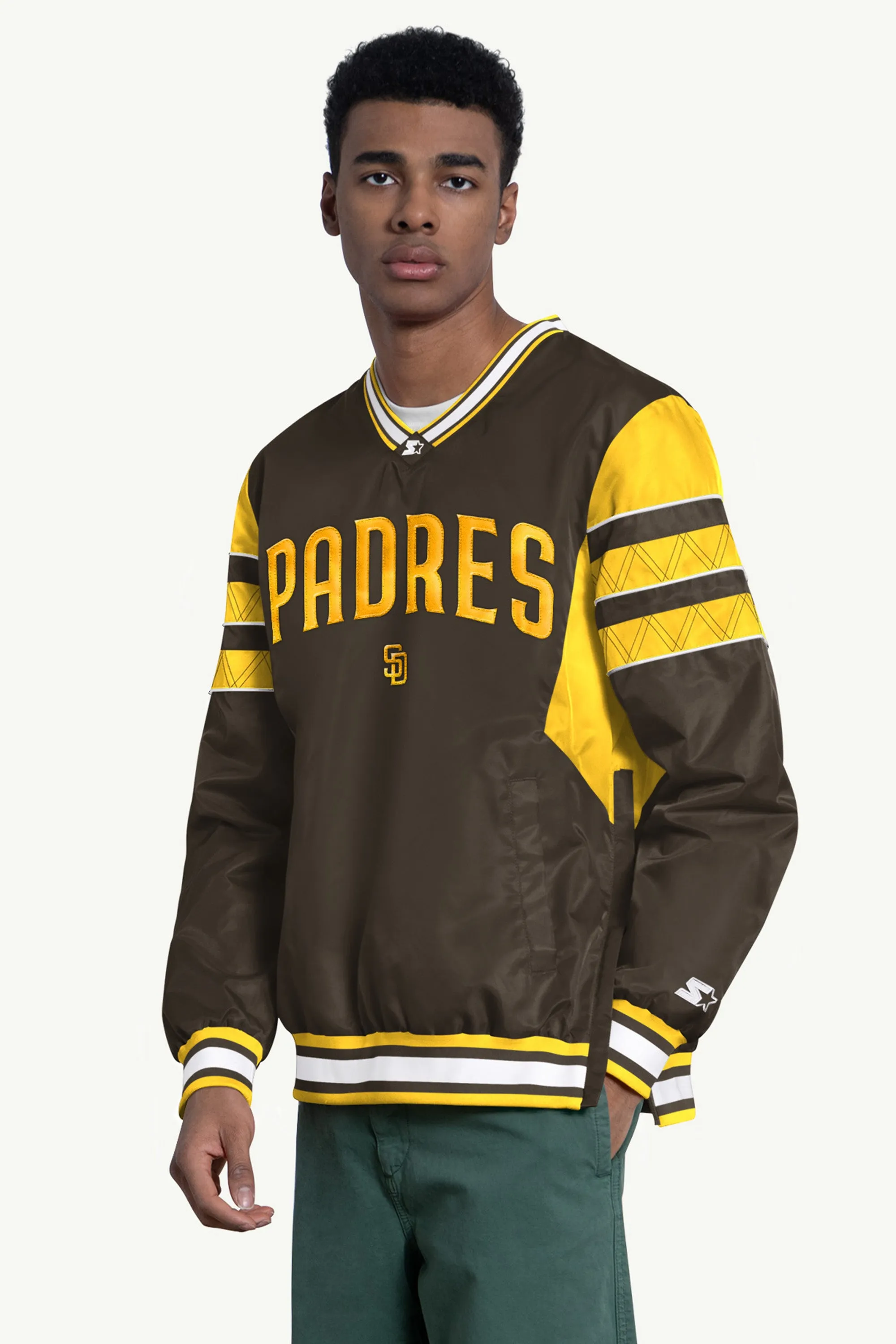 MENS SAN DIEGO PADRES ENFORCER V-NECK PULLOVER JACKET sold by Starter