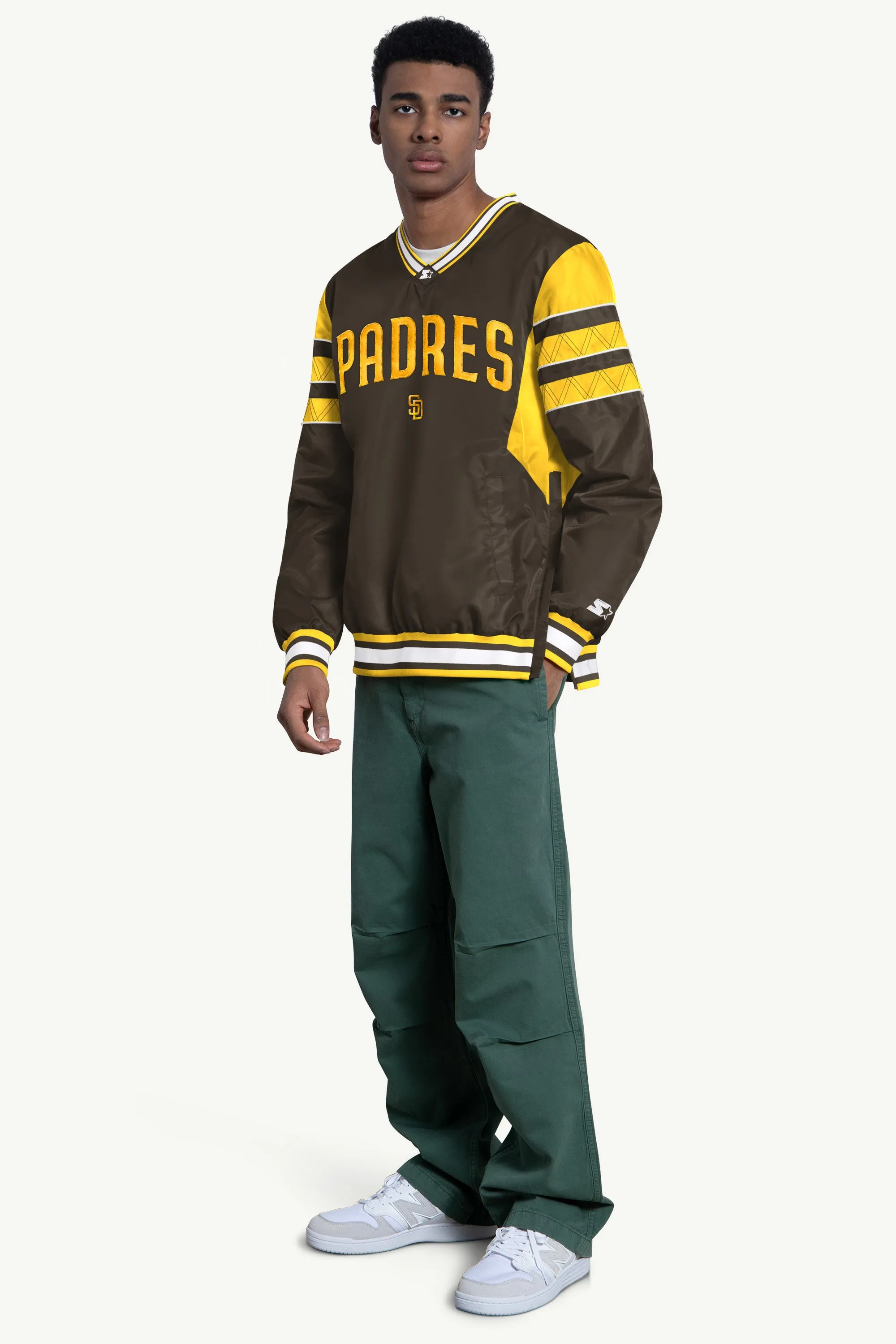 MENS SAN DIEGO PADRES ENFORCER V-NECK PULLOVER JACKET sold by Starter product image thumbnail 3