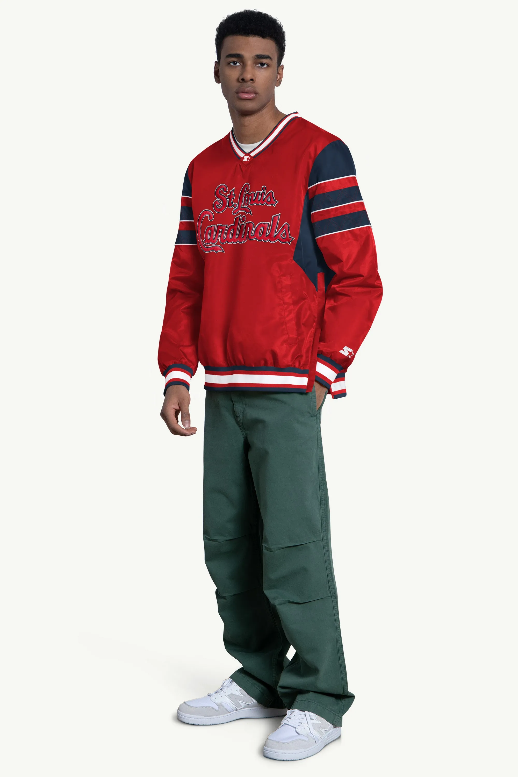 MENS ST LOUIS CARDINALS ENFORCER V-NECK PULLOVER JACKET sold by Starter product image thumbnail 3