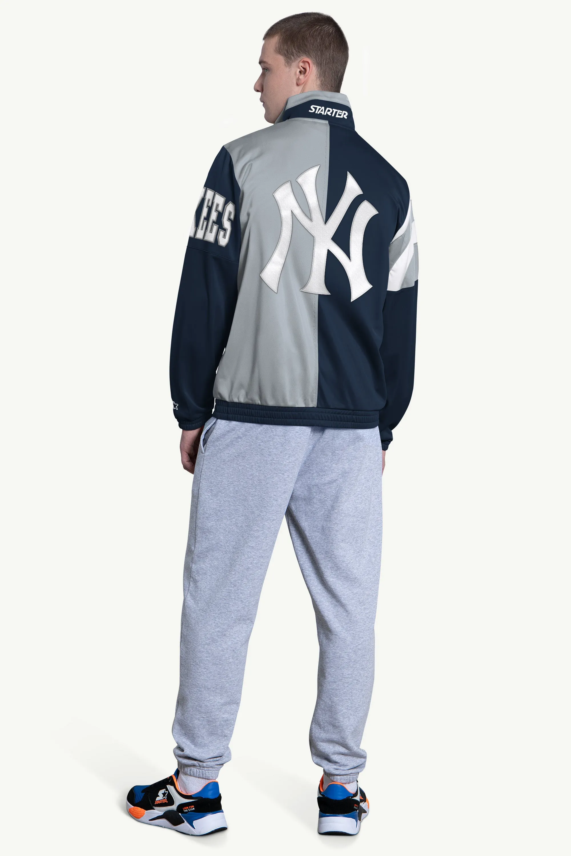 MENS NEW YORK YANKEES HERITAGE TRACK JACKET sold by Starter product image thumbnail 2