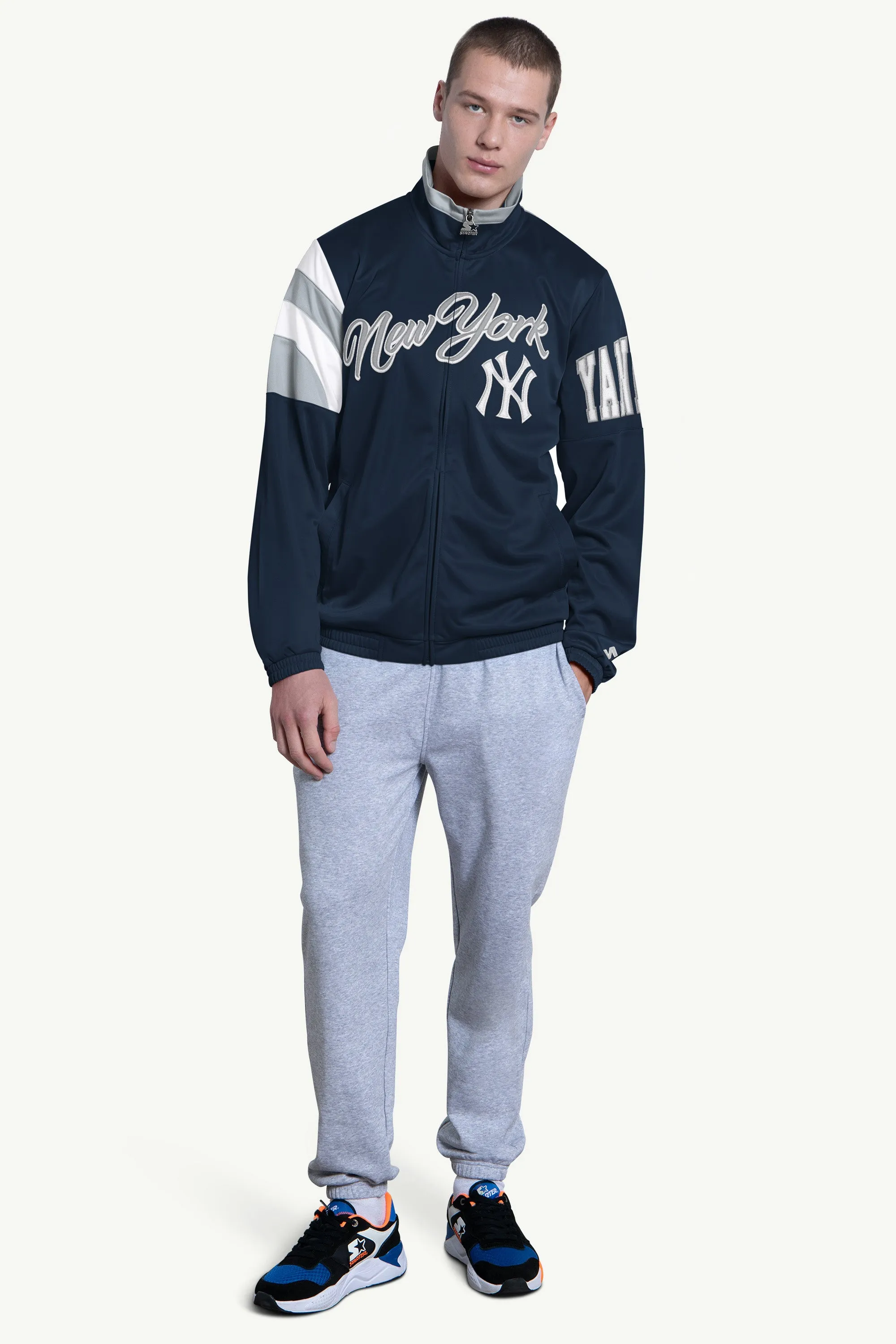 MENS NEW YORK YANKEES HERITAGE TRACK JACKET sold by Starter product image thumbnail 3