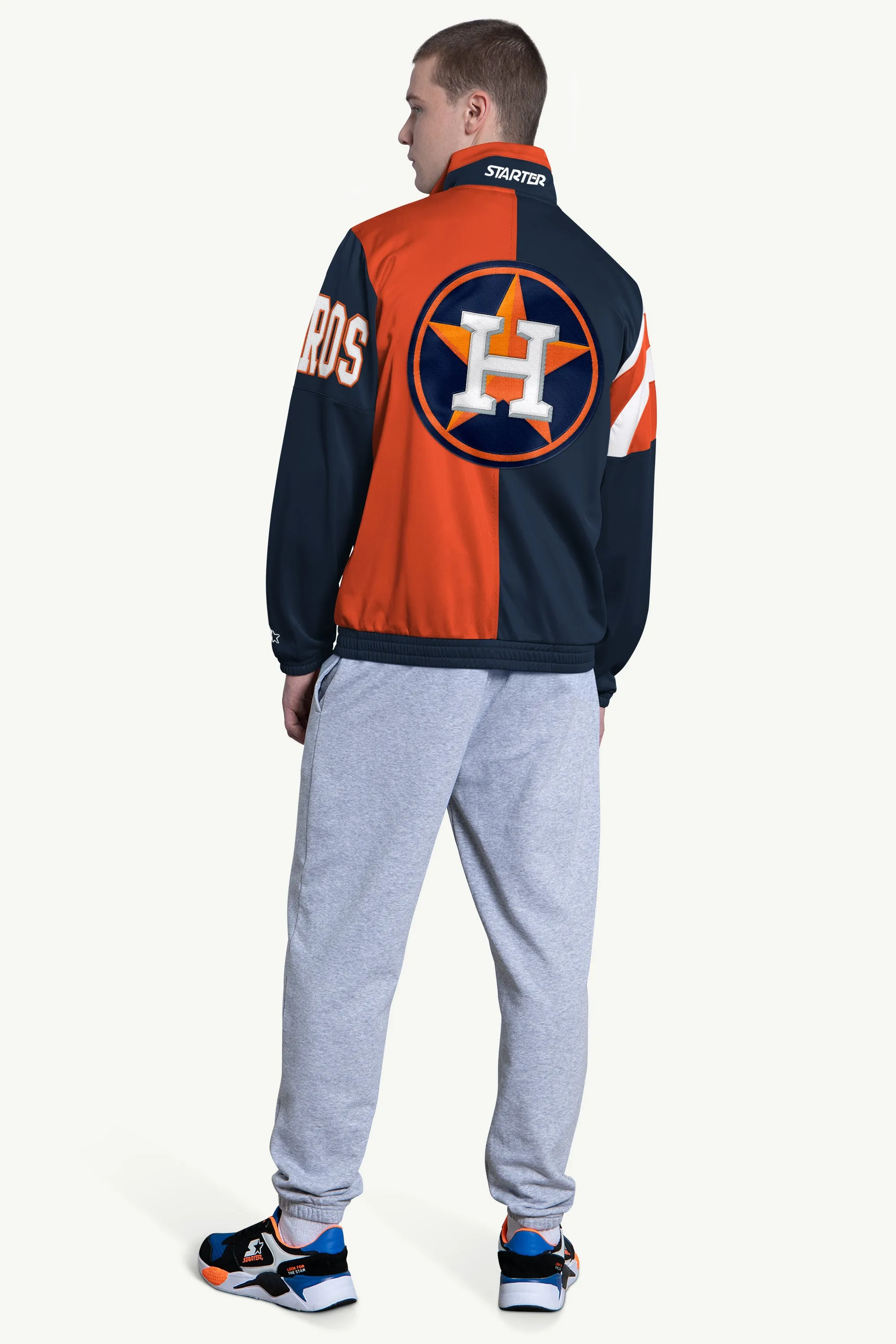 MENS HOUSTON ASTROS HERITAGE TRACK JACKET sold by Starter product image thumbnail 2