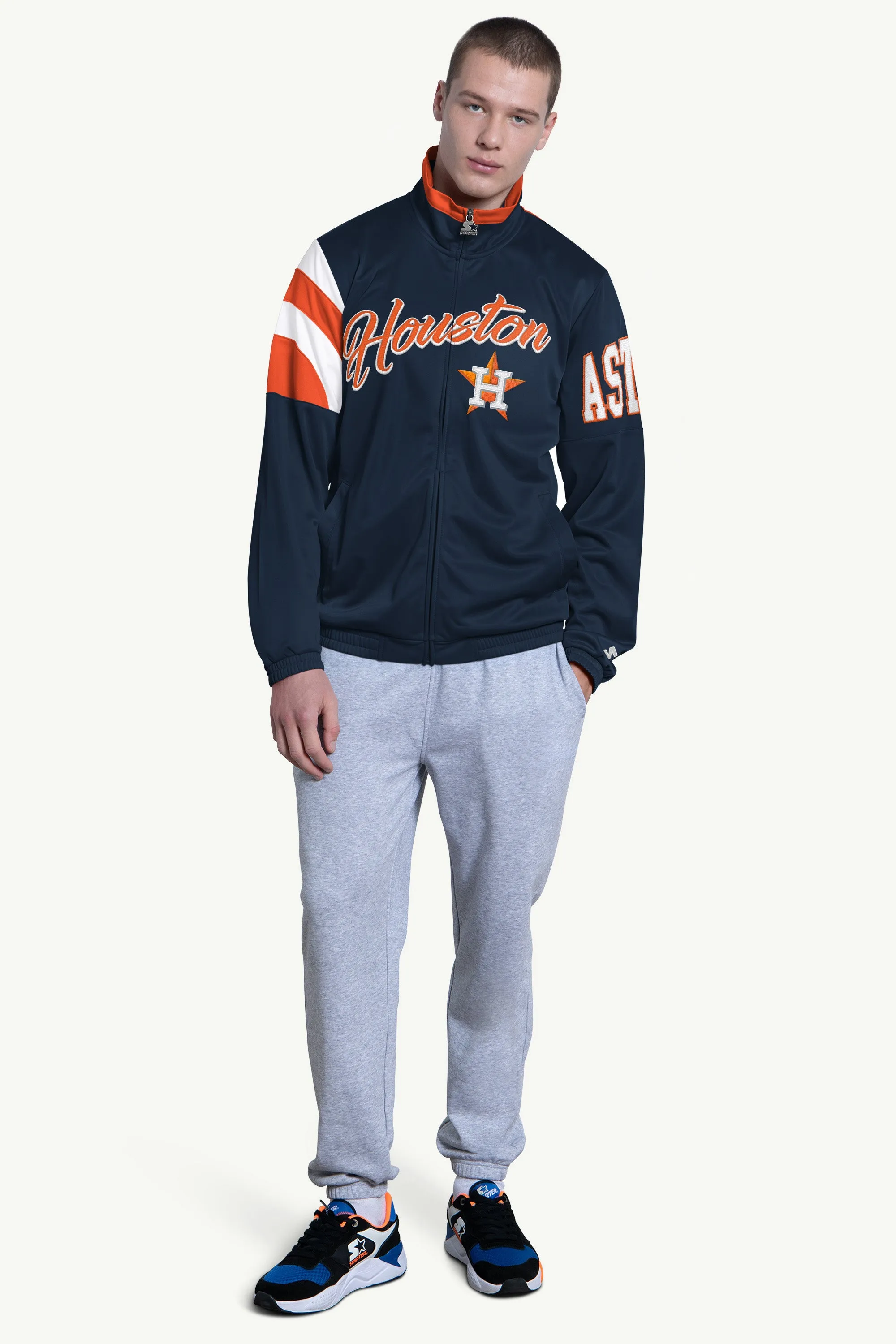 MENS HOUSTON ASTROS HERITAGE TRACK JACKET sold by Starter product image thumbnail 3