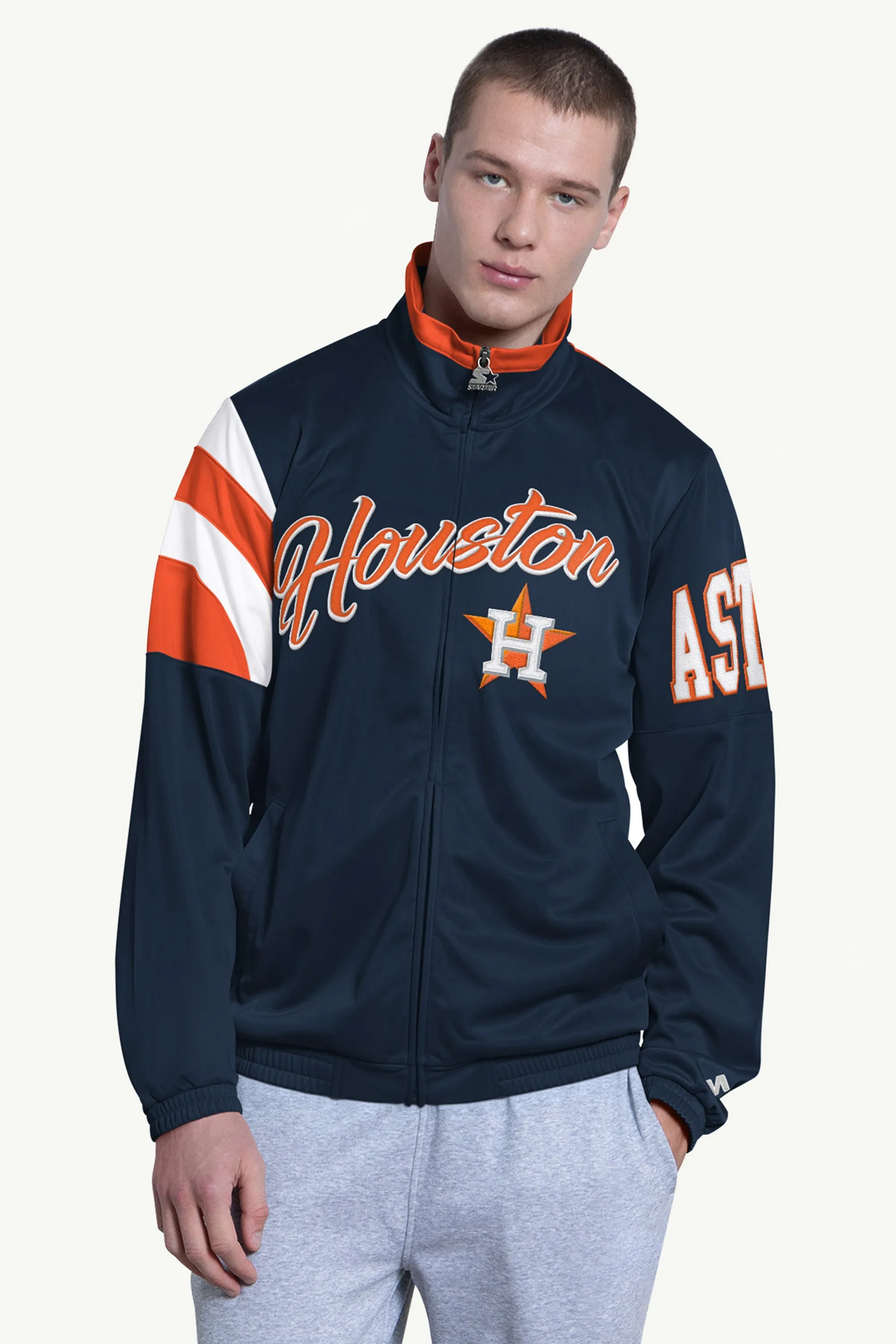 MENS HOUSTON ASTROS HERITAGE TRACK JACKET sold by Starter