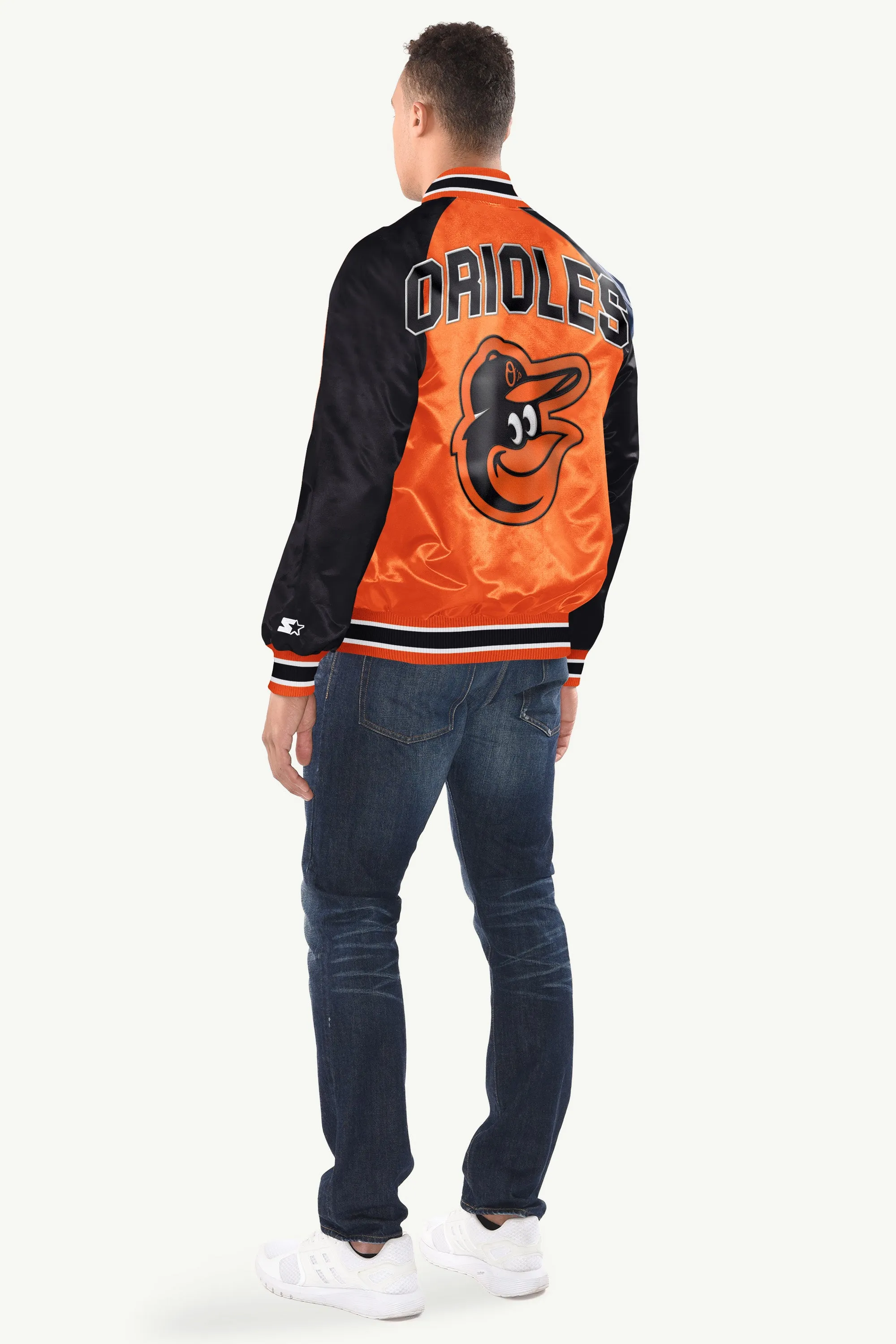 MENS BALTIMORE ORIOLES INDUCTEE SATIN VARSITY JACKET sold by Starter product image thumbnail 2