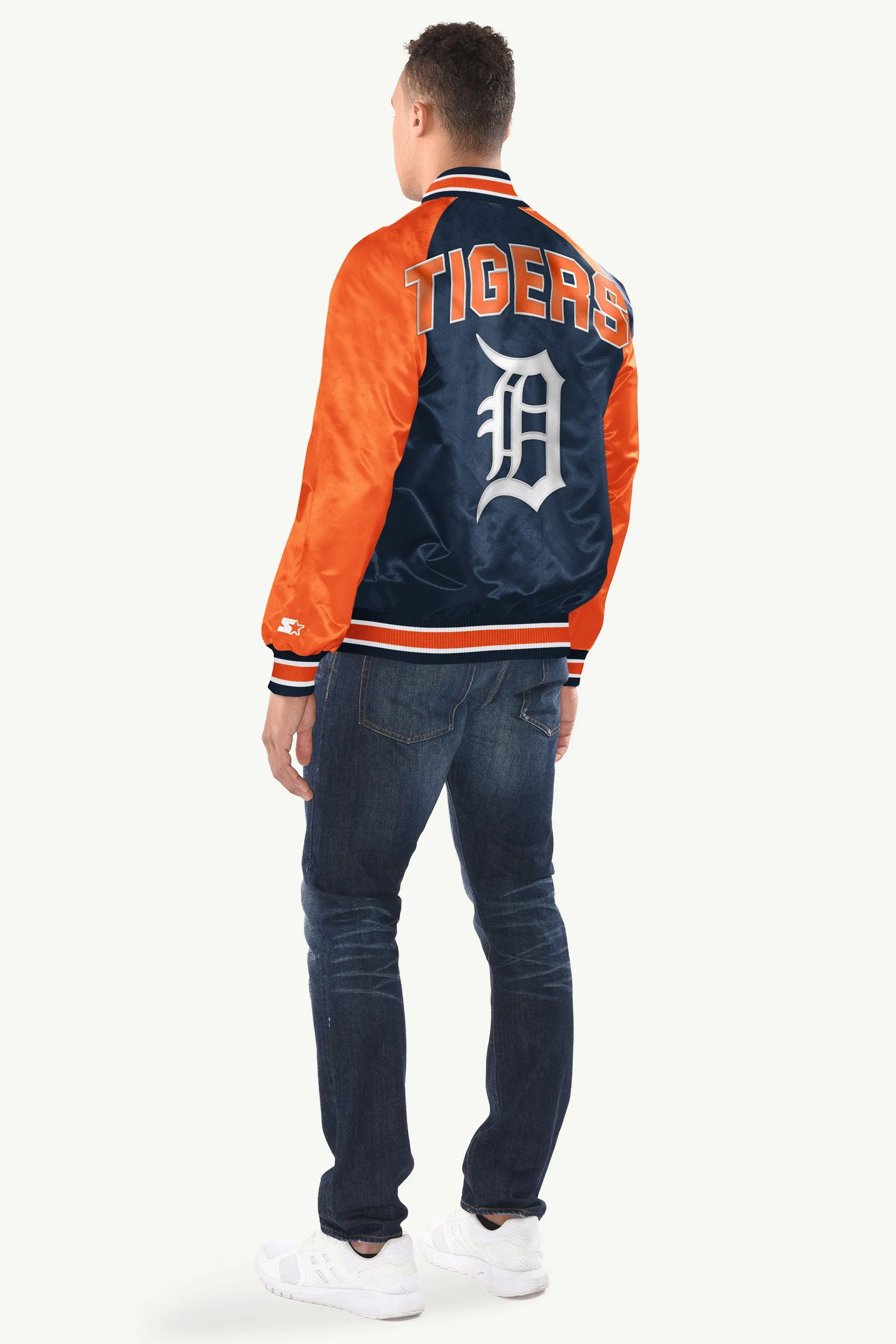 MENS DETROIT TIGERS INDUCTEE SATIN VARSITY JACKET sold by Starter product image thumbnail 2