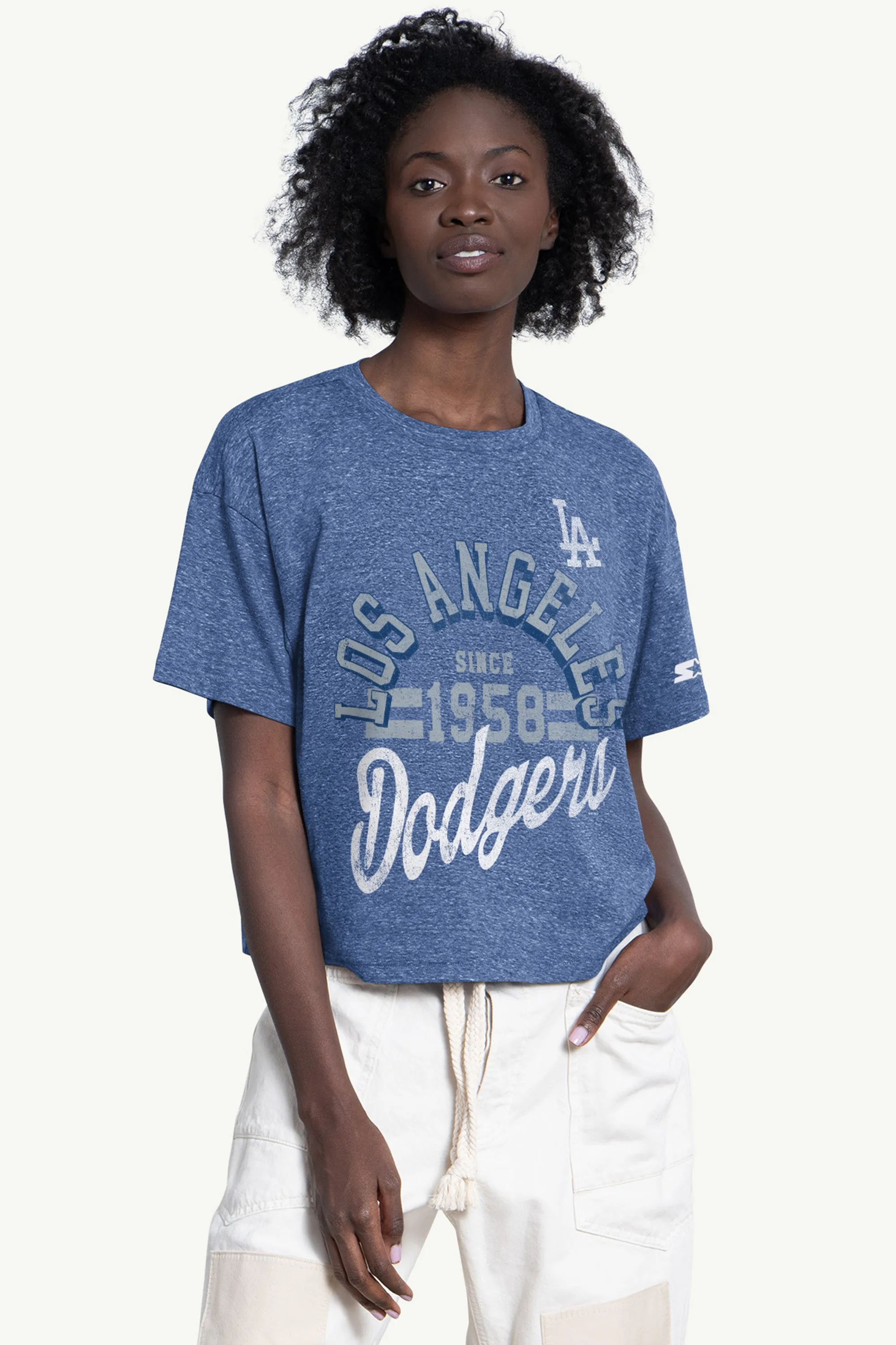 WOMENS LOS ANGELES DODGERS KNIT TEE sold by Starter