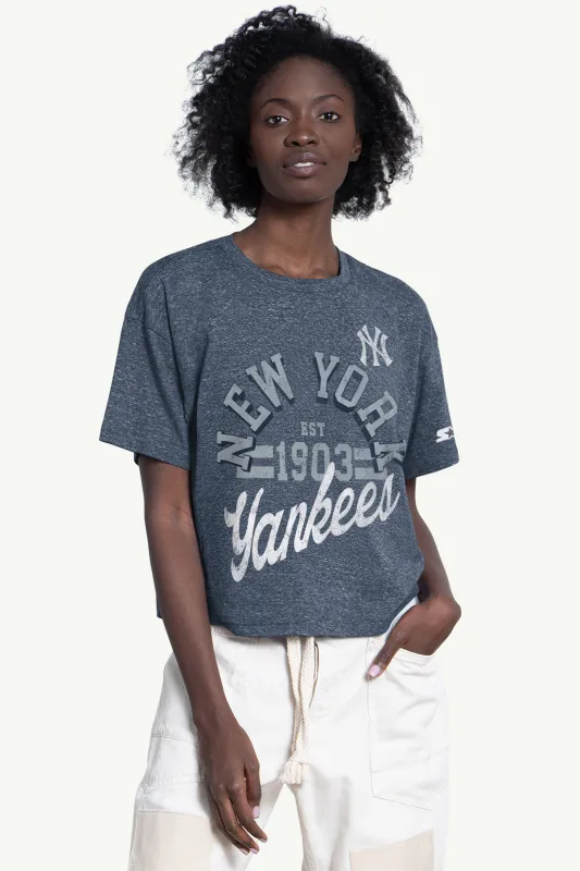 WOMENS NEW YORK YANKEES KNIT TEE made by Starter