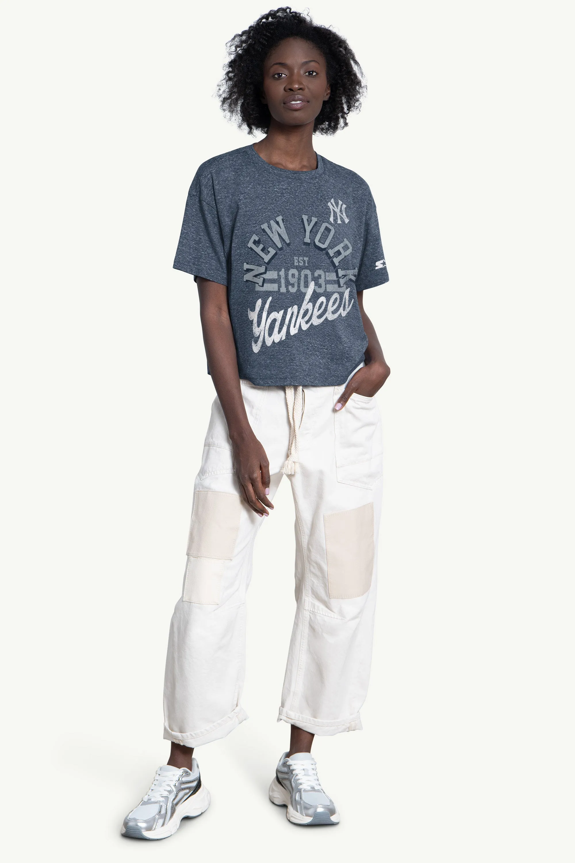 WOMENS NEW YORK YANKEES KNIT TEE sold by Starter product image thumbnail 3