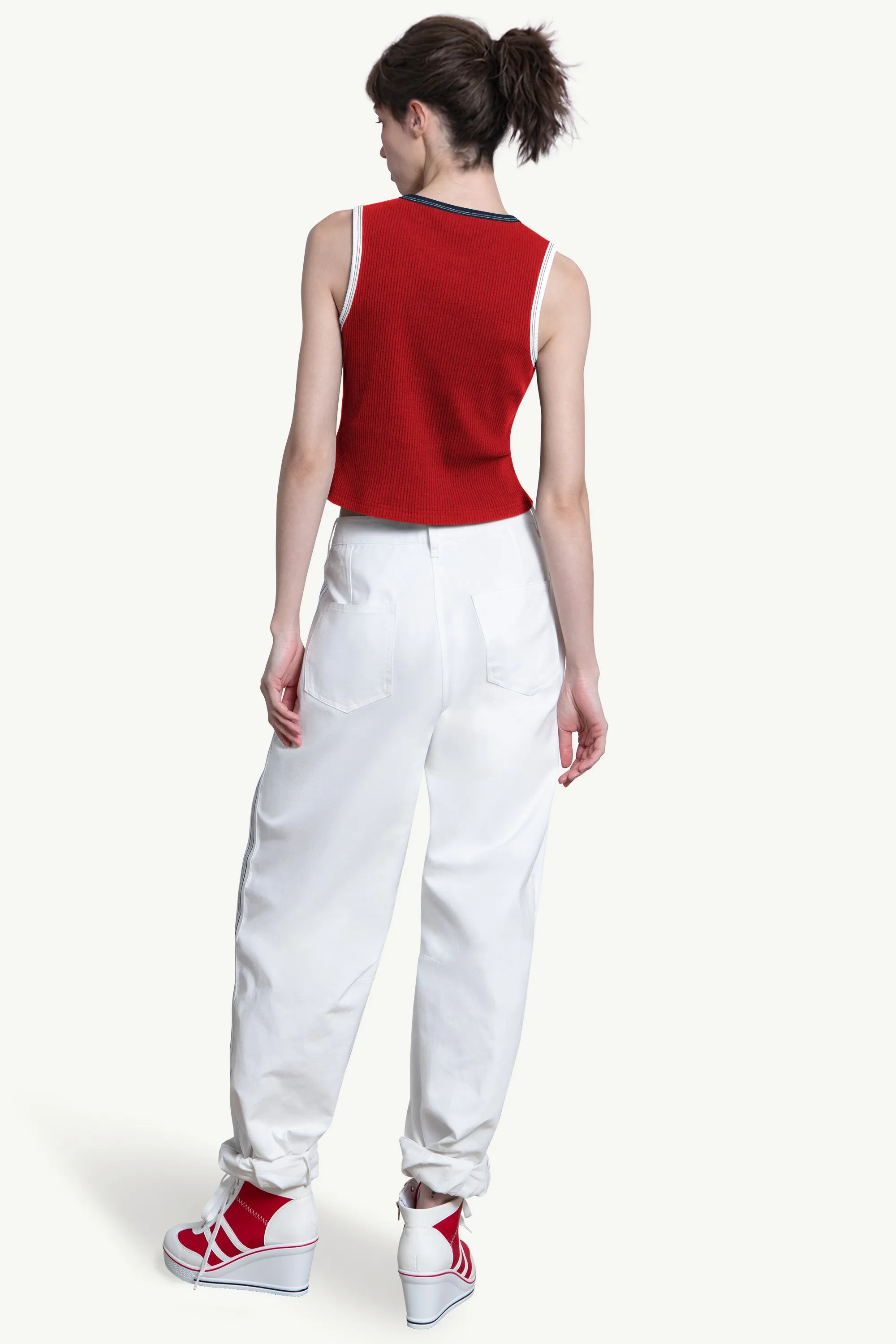 WOMENS BOSTON RED SOX PLAY THE BALL CROP TANK sold by Starter product image thumbnail 2