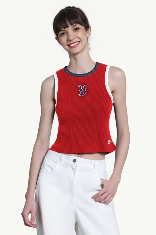 WOMENS BOSTON RED SOX PLAY THE BALL CROP TANK made by Starter
