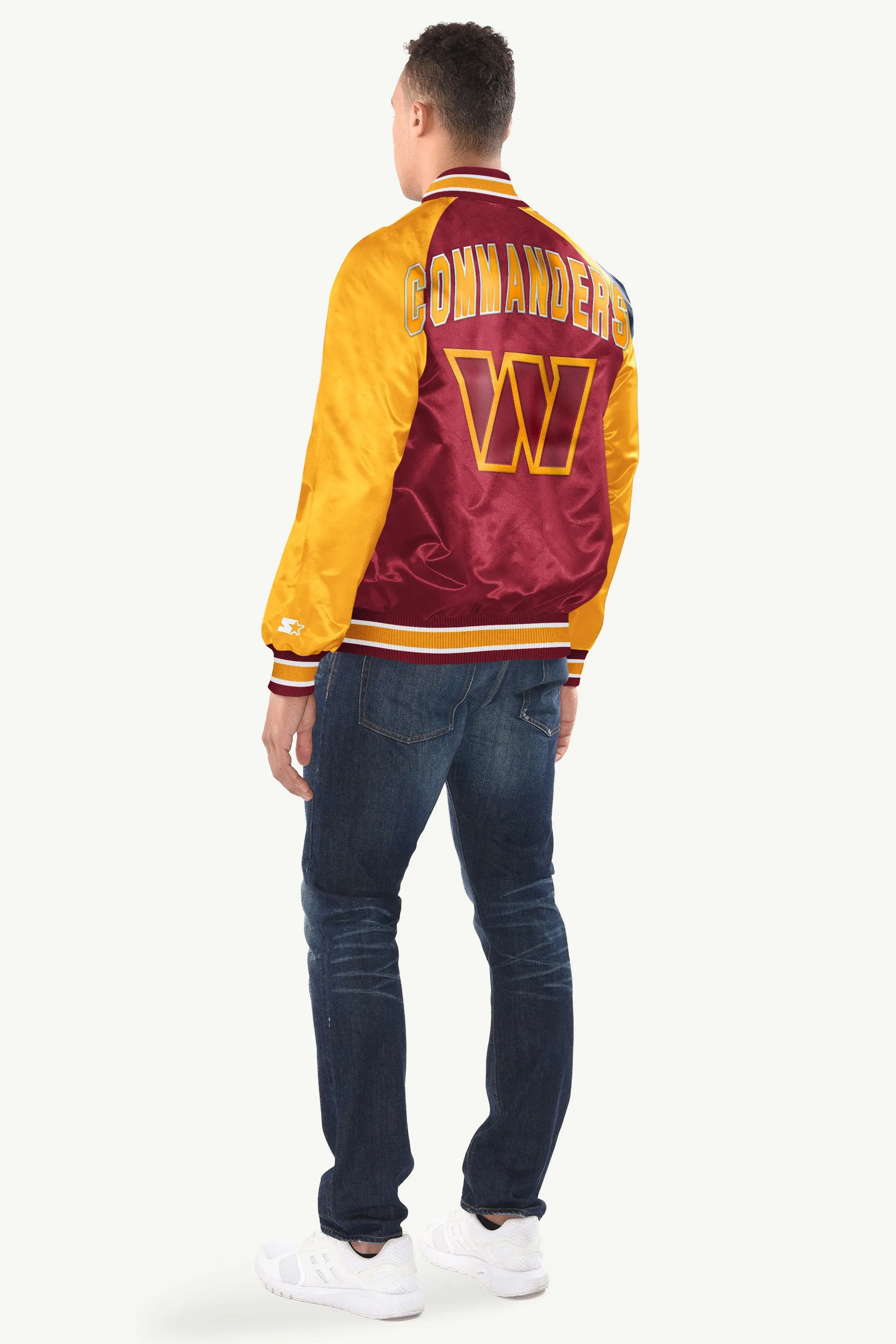 MENS WASHINGTON COMMANDERS INDUCTEE SATIN VARSITY JACKET sold by Starter product image thumbnail 2