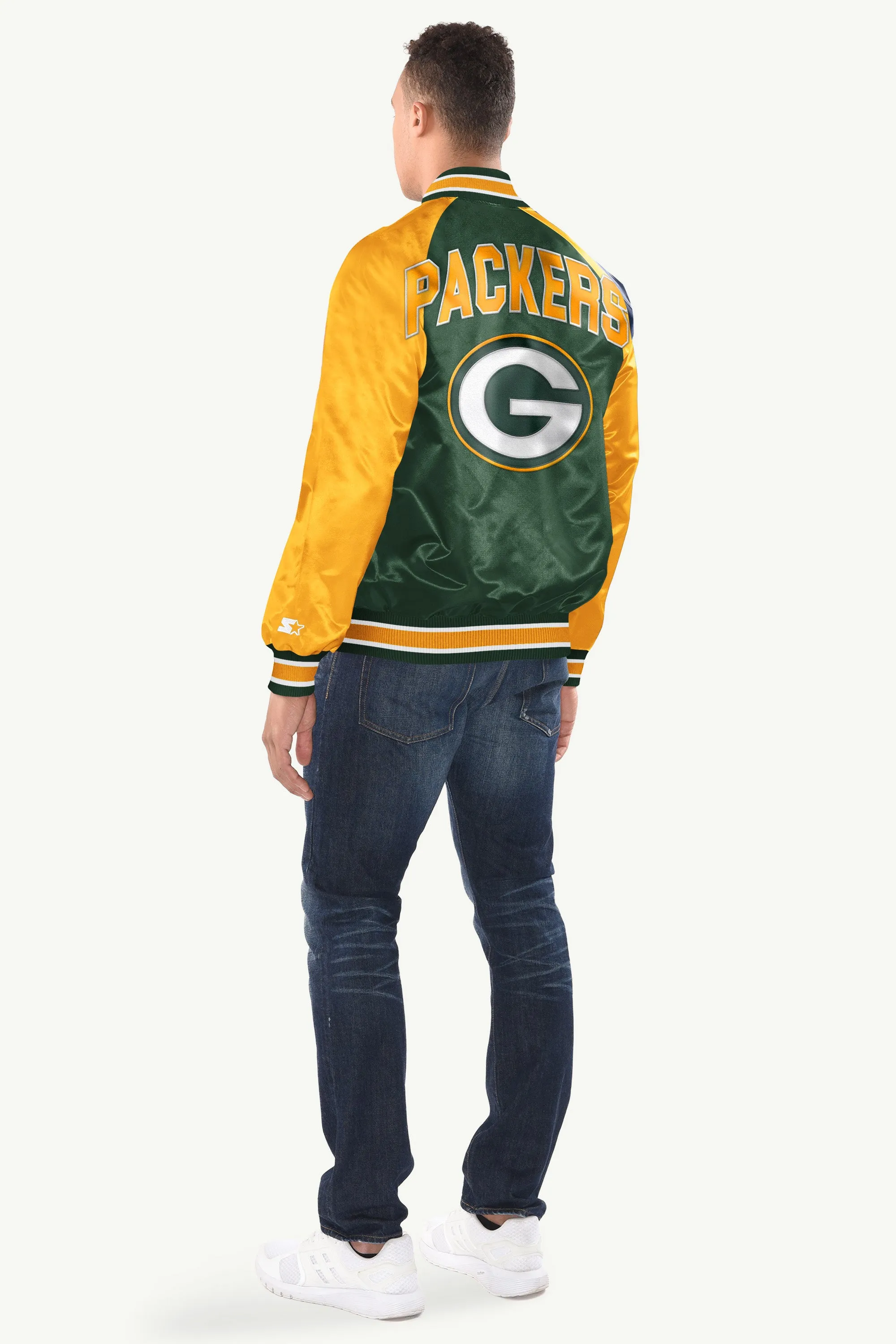 MENS GREEN BAY PACKERS INDUCTEE SATIN VARSITY JACKET sold by Starter product image thumbnail 2