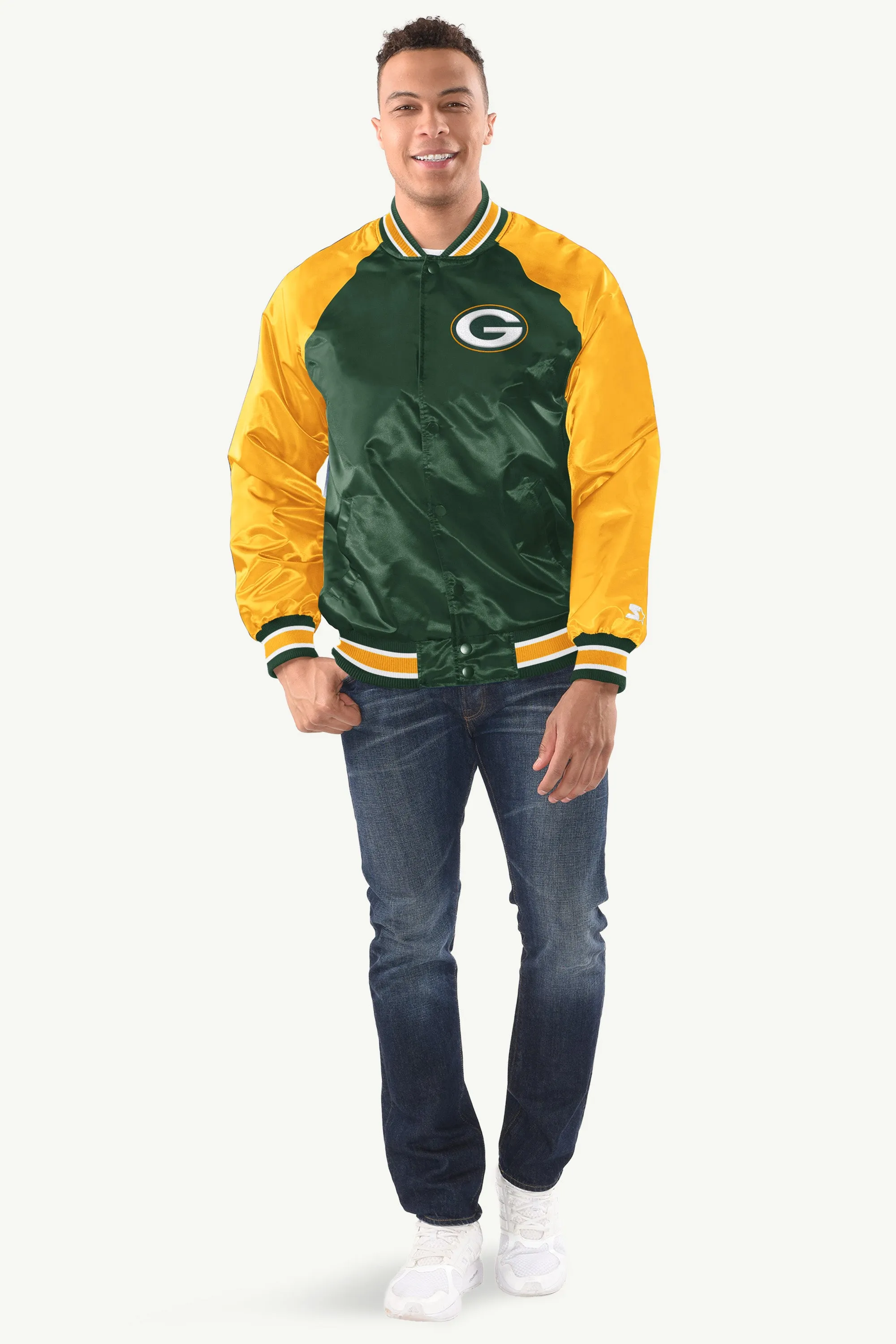 MENS GREEN BAY PACKERS INDUCTEE SATIN VARSITY JACKET sold by Starter product image thumbnail 3