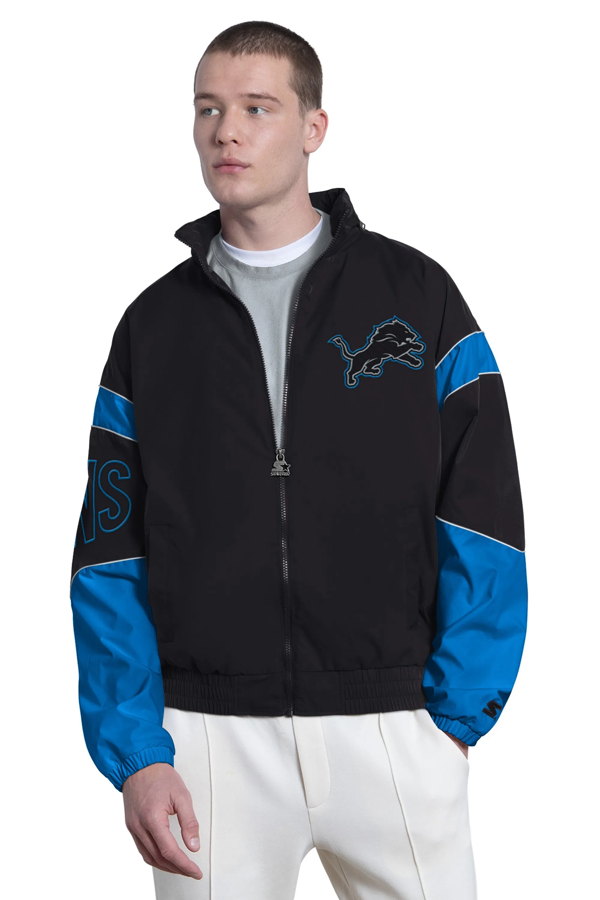 MENS DETROIT LIONS THE GUST FULL ZIP JACKET sold by Starter