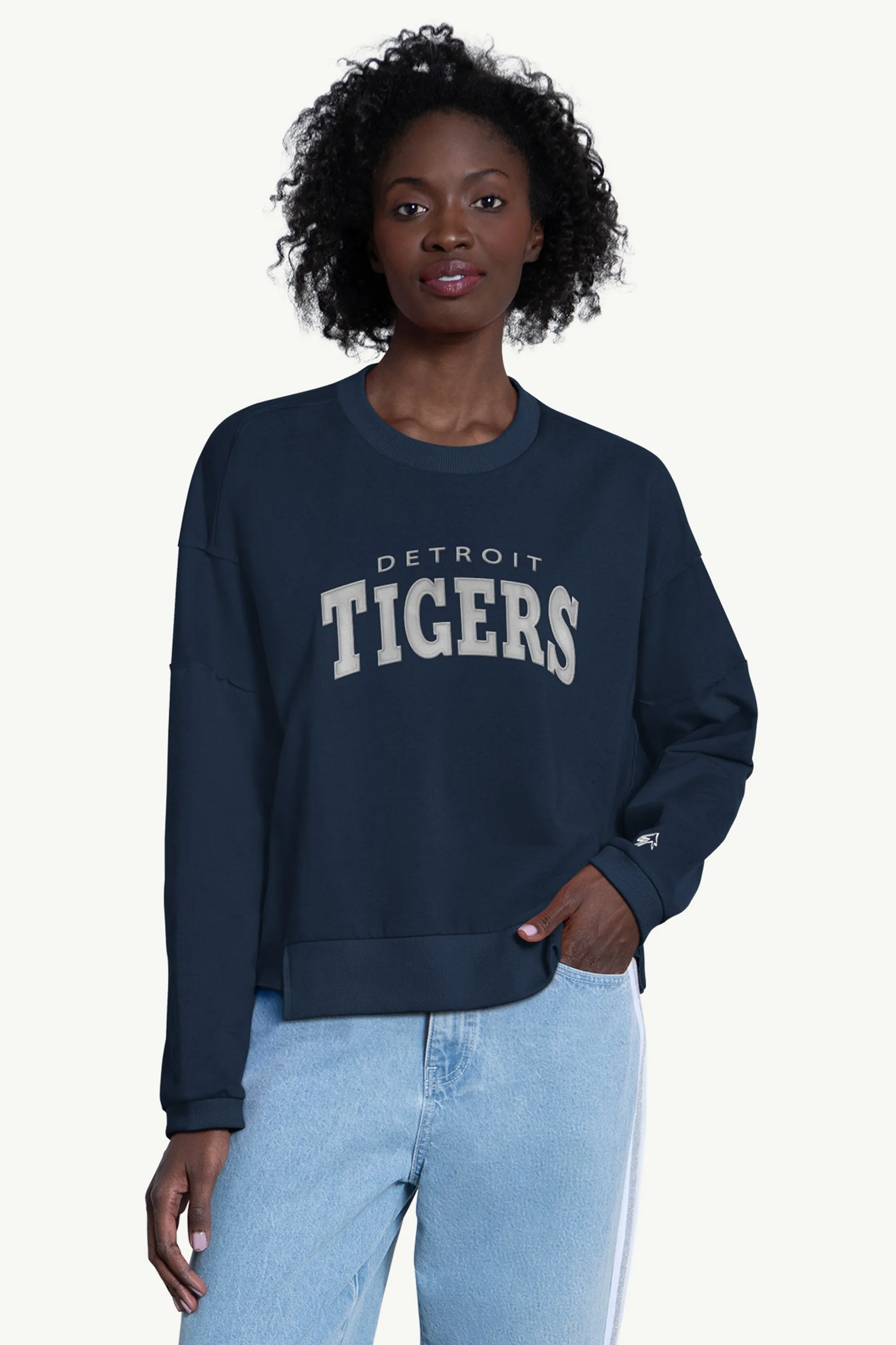 WOMENS DETROIT TIGERS CREW NECK SWEATSHIRT sold by Starter