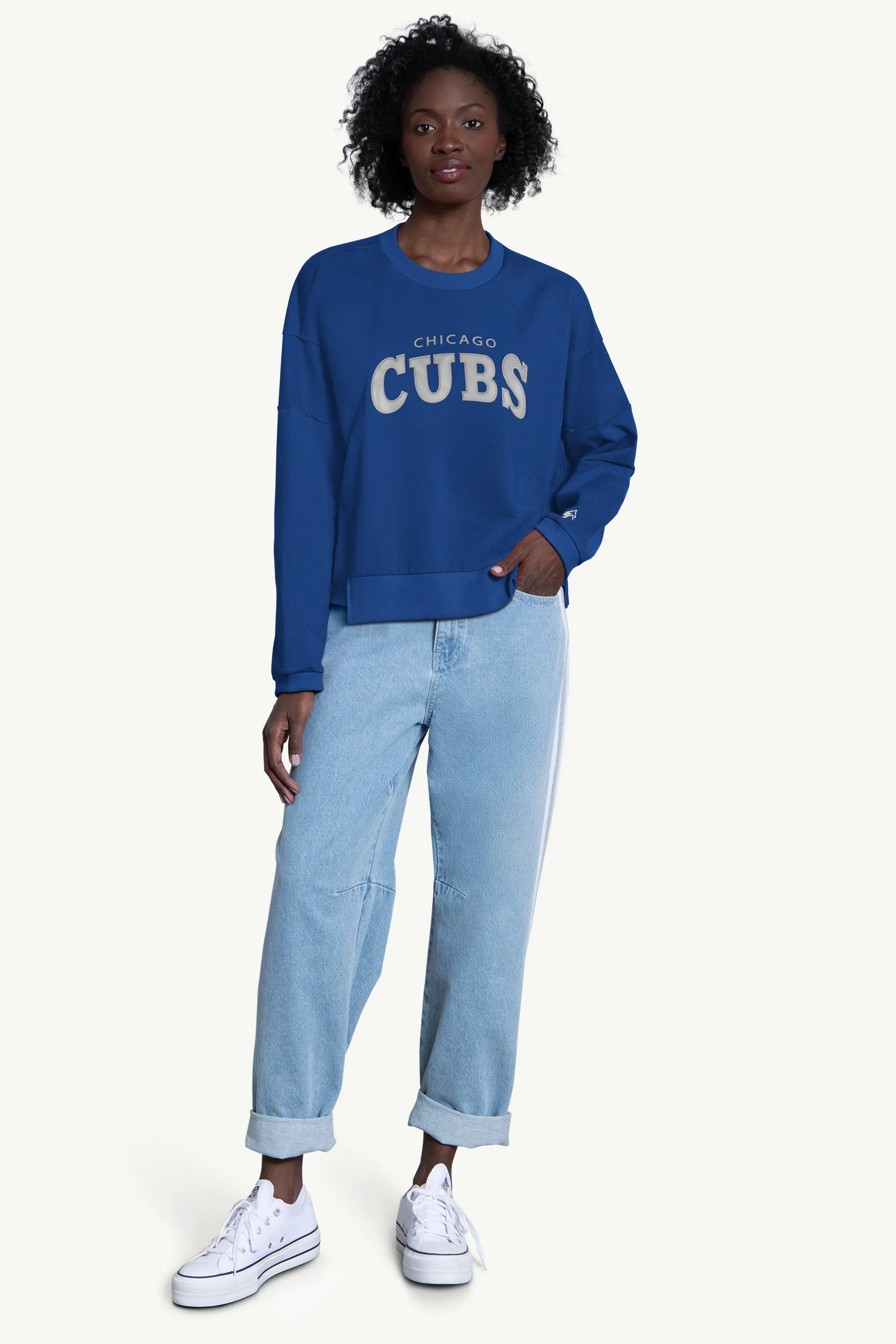 WOMENS CHICAGO CUBS CREW NECK SWEATSHIRT sold by Starter product image thumbnail 3