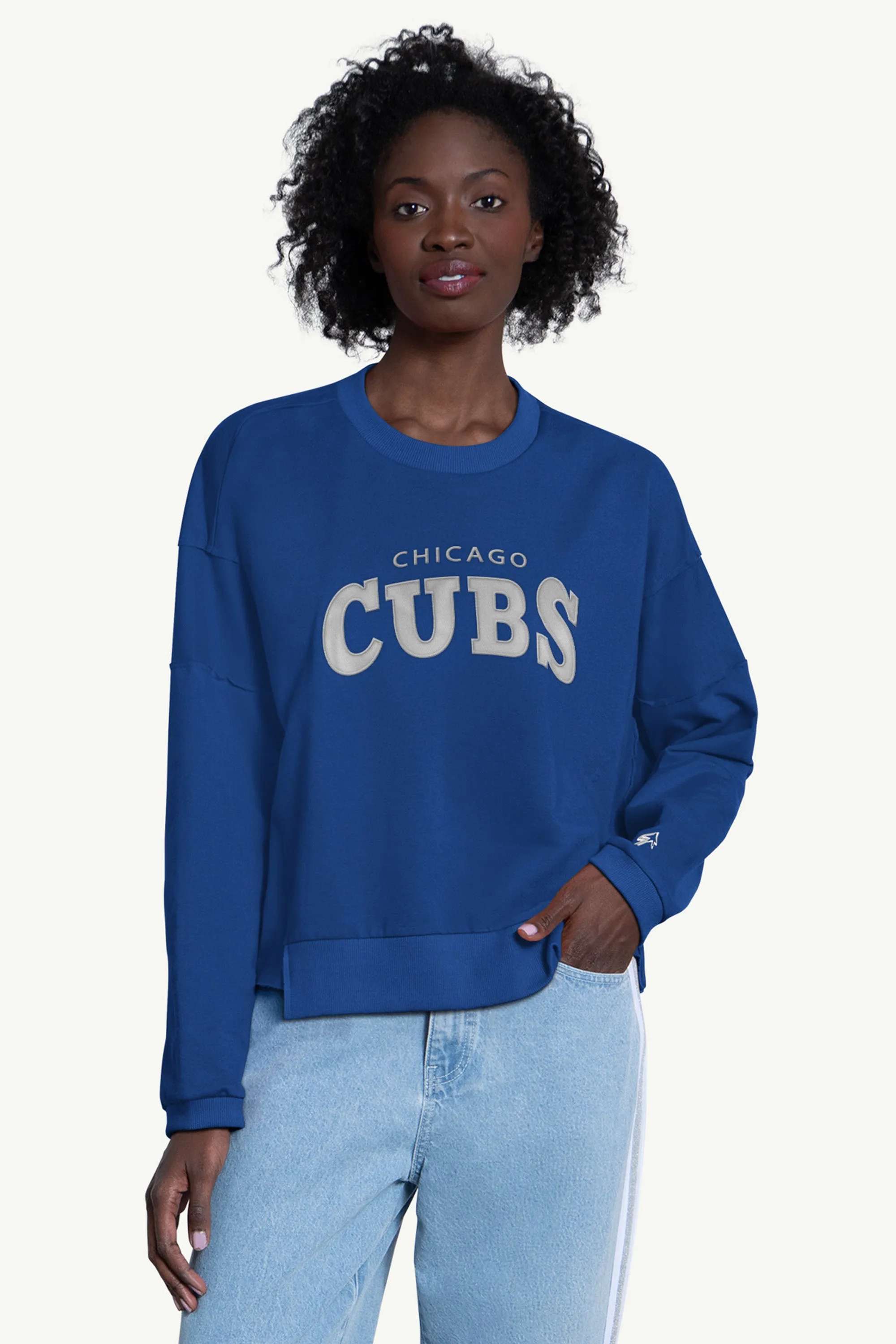 WOMENS CHICAGO CUBS CREW NECK SWEATSHIRT sold by Starter