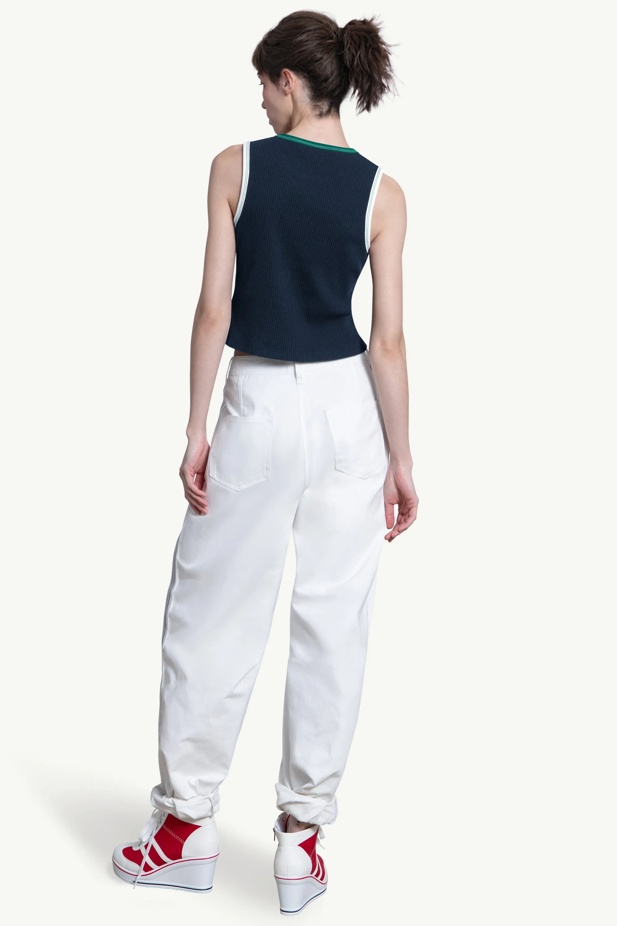 WOMENS SEATTLE MARINERS PLAY THE BALL CROP TANK sold by Starter product image thumbnail 2