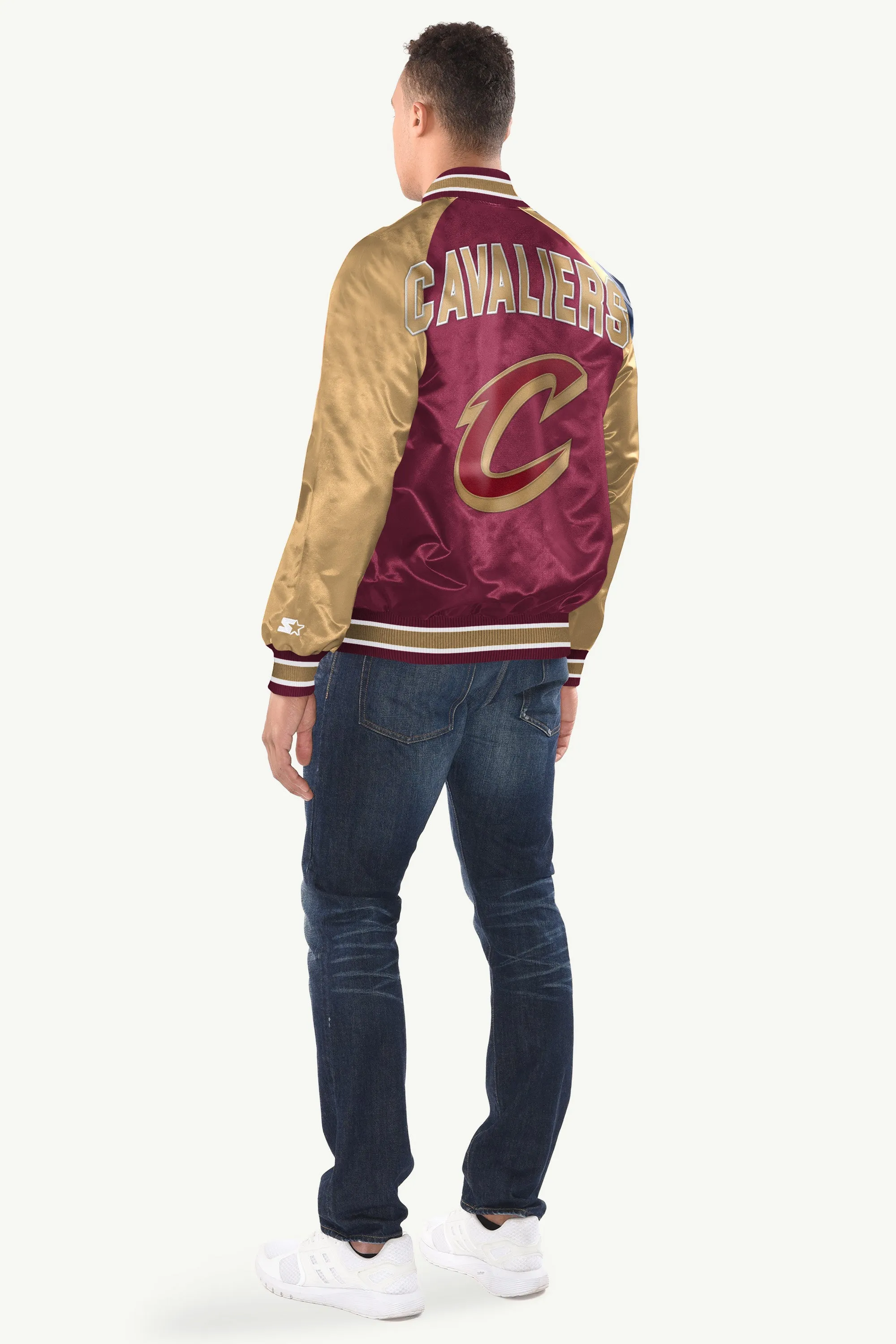 MENS CLEVELAND CAVALIERS INDUCTEE SATIN VARSITY JACKET sold by Starter product image thumbnail 2
