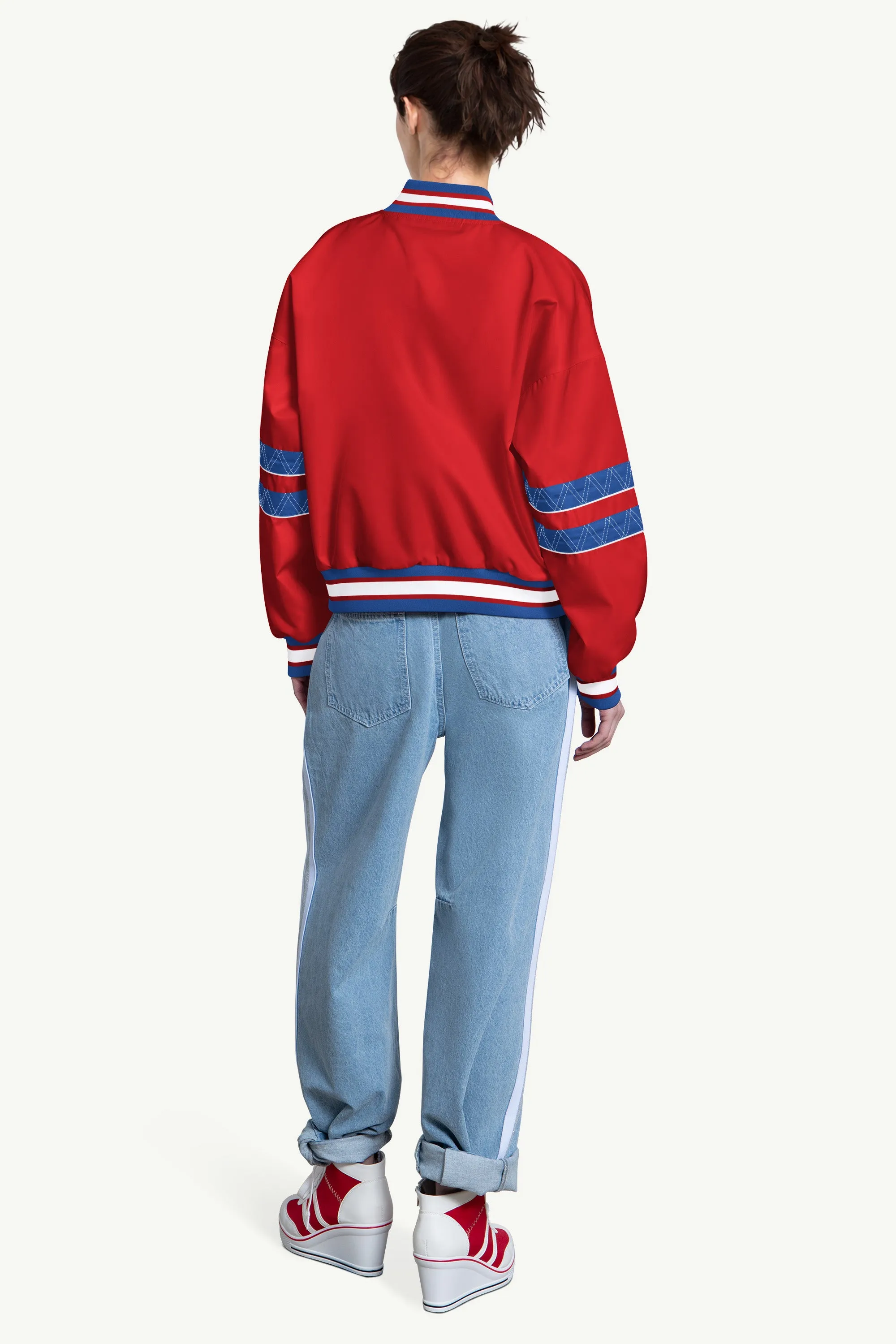 WOMENS PHILADELPHIA PHILLIES INTERCEPTION VARSITY JACKET sold by Starter product image thumbnail 2