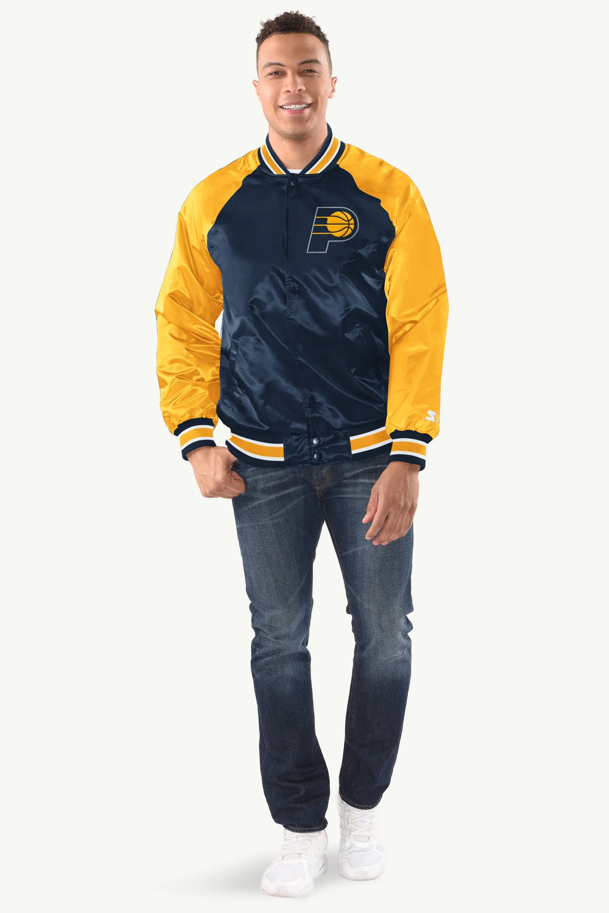 MENS INDIANA PACERS INDUCTEE SATIN VARSITY JACKET sold by Starter product image thumbnail 3