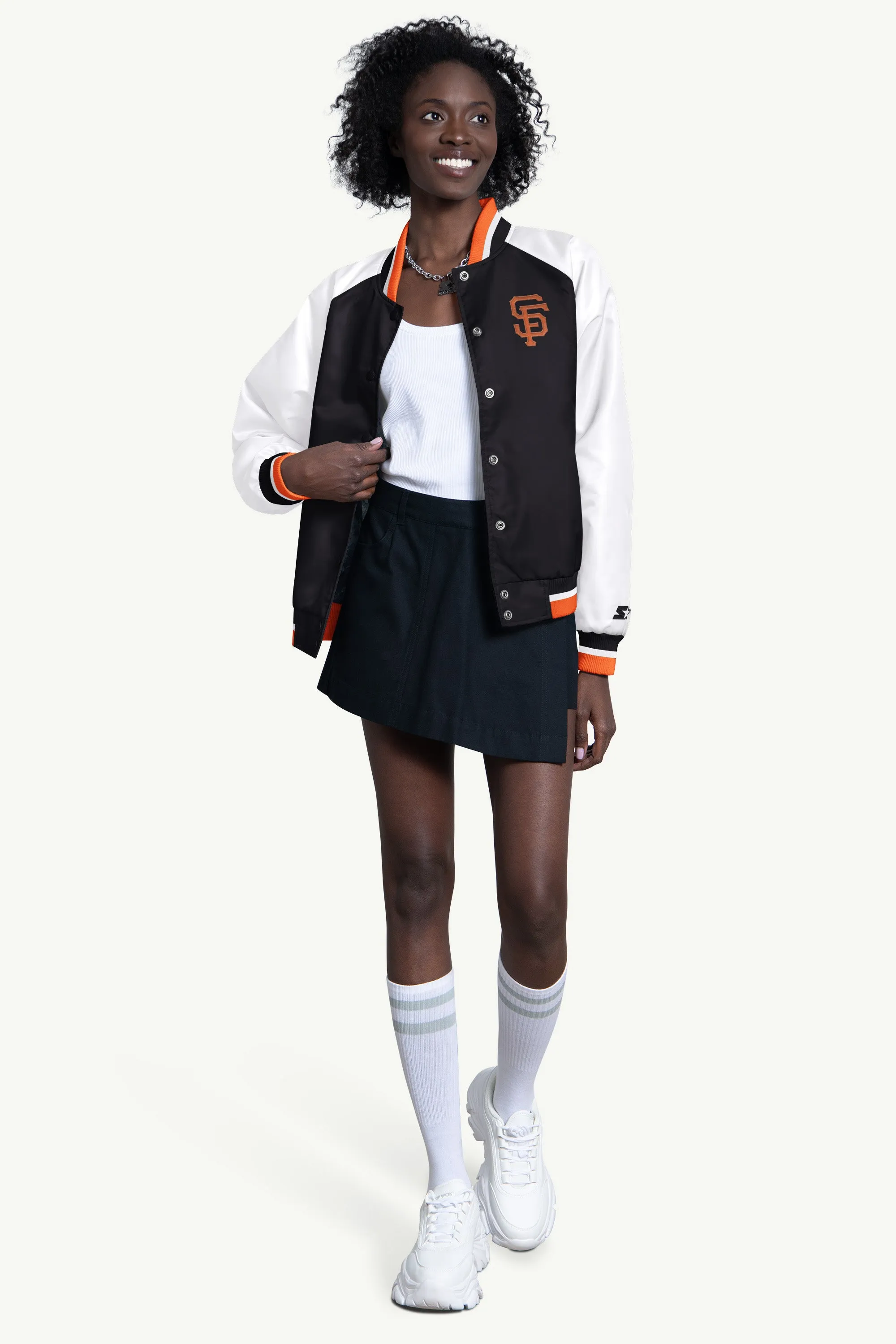 WOMENS SAN FRANCISCO GIANTS BLITZ VARSITY JACKET sold by Starter product image thumbnail 4