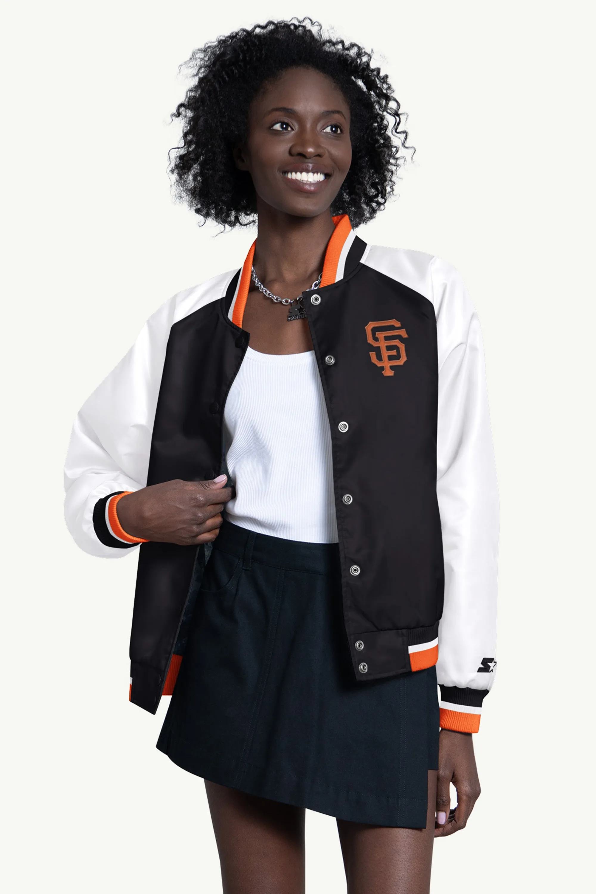 WOMENS SAN FRANCISCO GIANTS BLITZ VARSITY JACKET sold by Starter