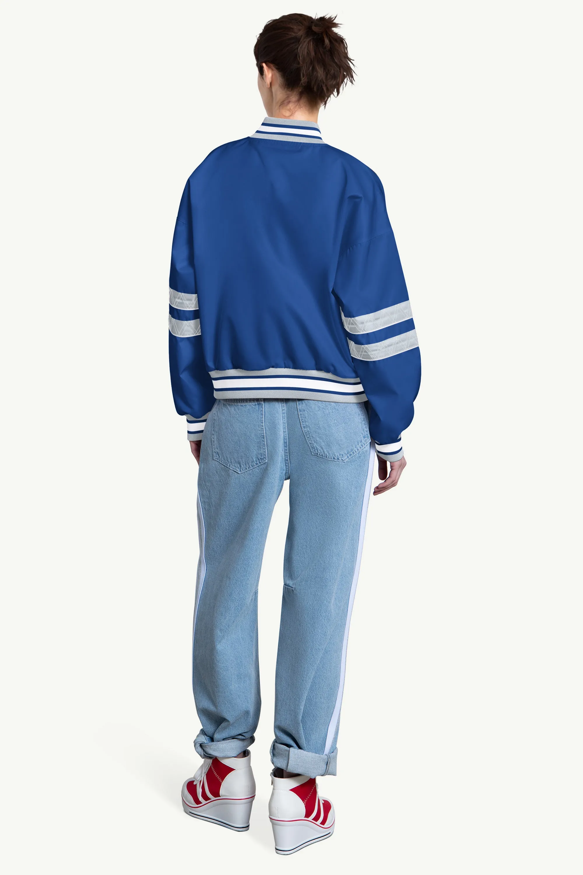 WOMENS LOS ANGELES DODGERS INTERCEPTION VARSITY JACKET sold by Starter product image thumbnail 2