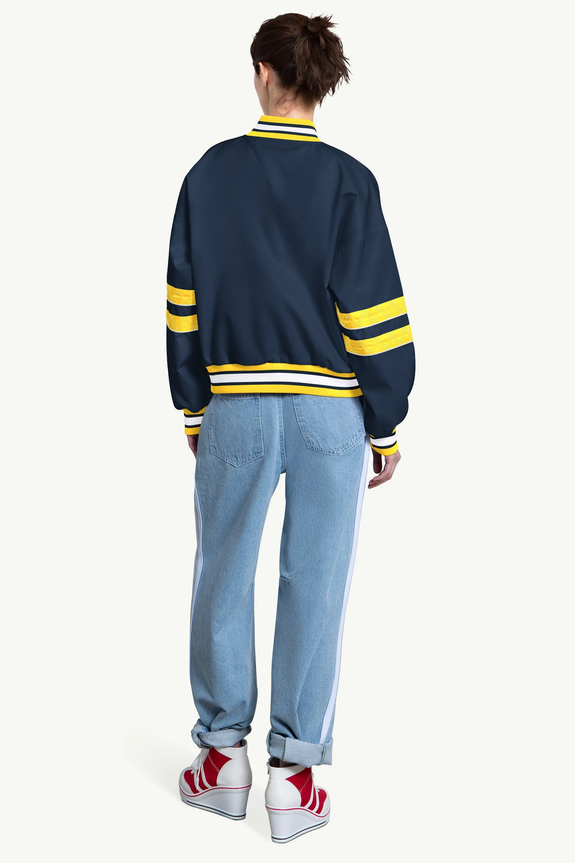 WOMENS MILWAUKEE BREWERS INTERCEPTION VARSITY JACKET sold by Starter product image thumbnail 2