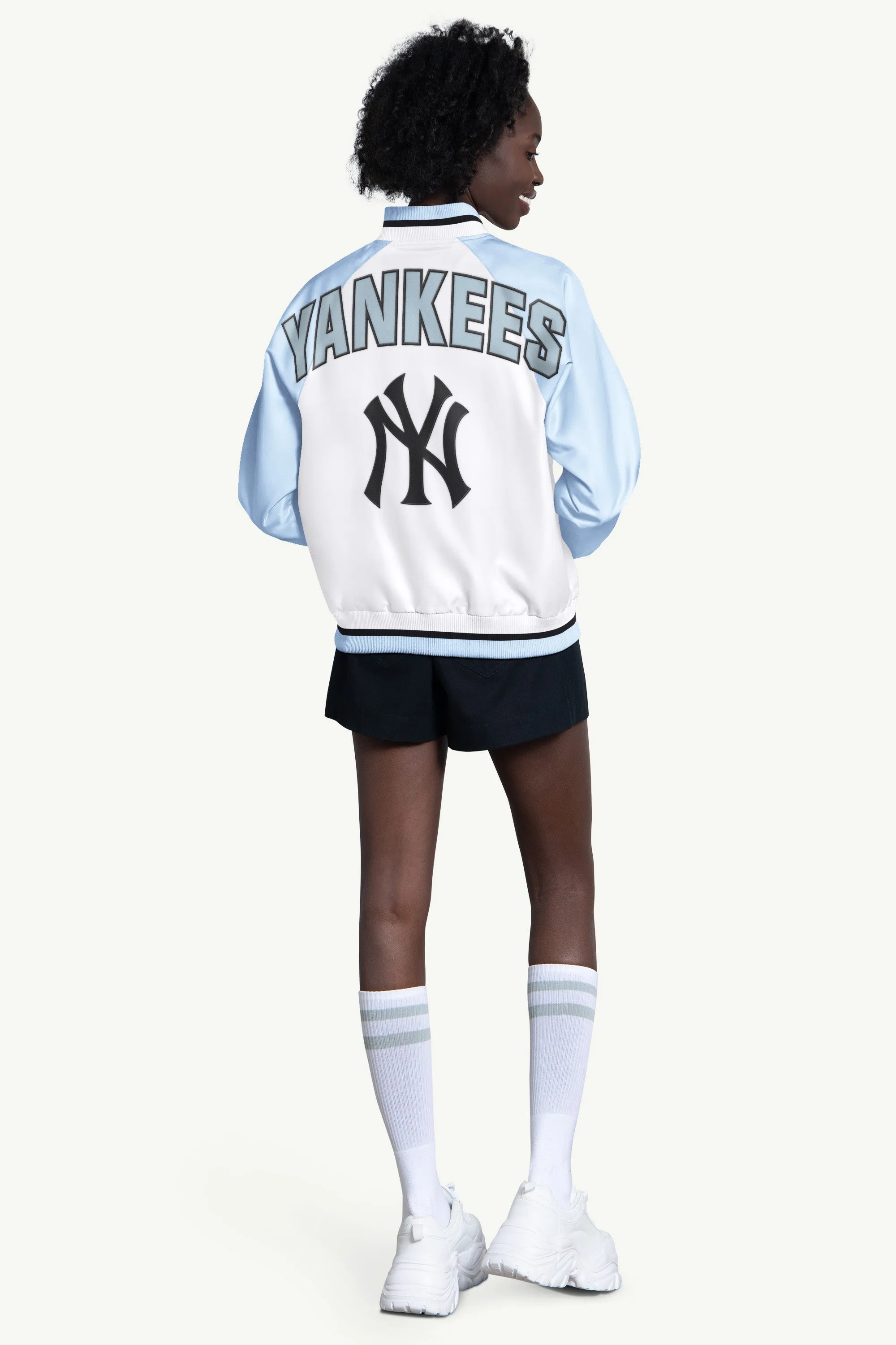 WOMENS NEW YORK YANKEES BLITZ VARSITY JACKET sold by Starter product image thumbnail 2