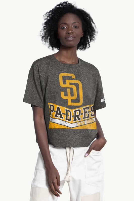 WOMENS SAN DIEGO PADRES JUMP SHOT TEE made by Starter