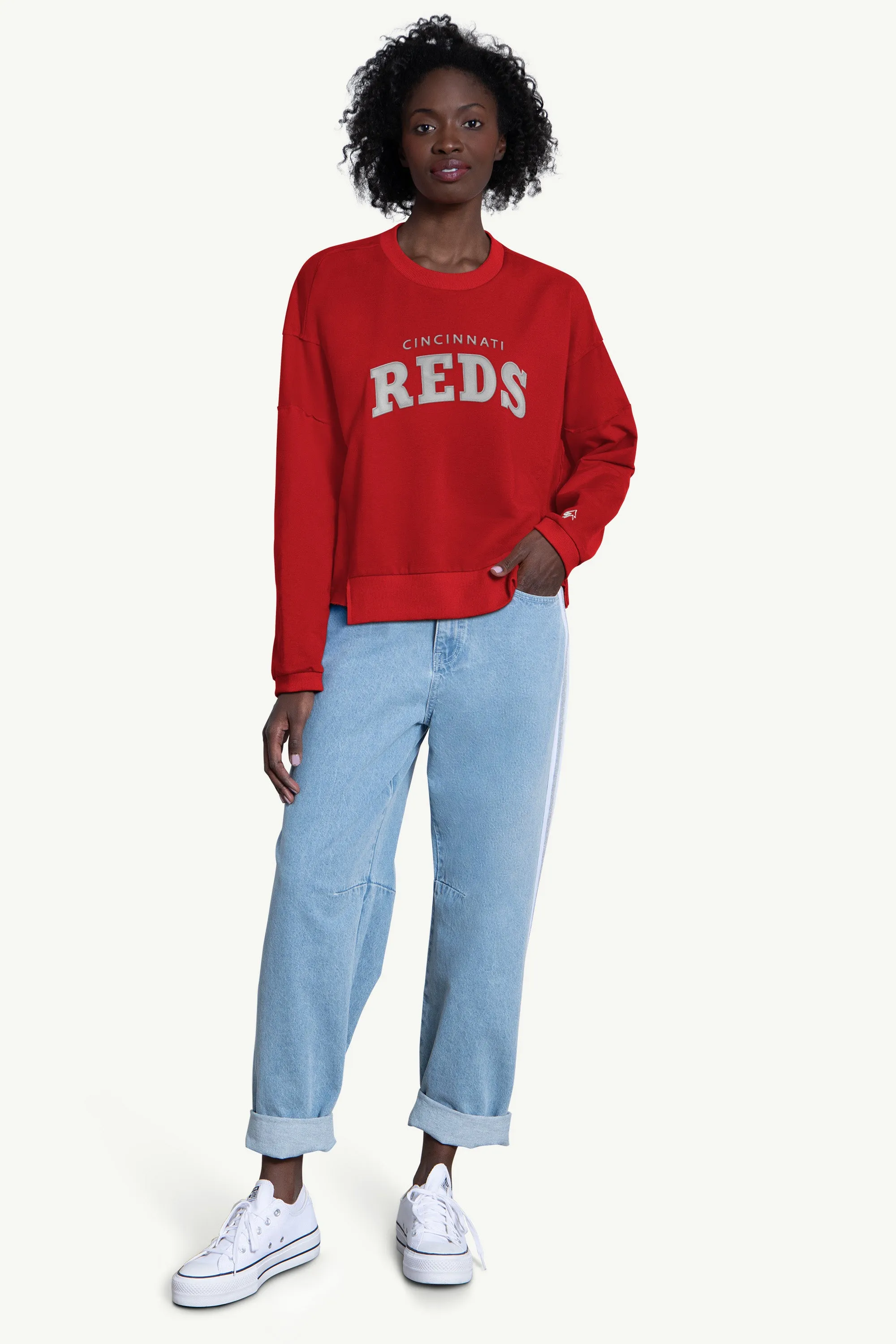 WOMENS CINCINNATI REDS CREW NECK SWEATSHIRT sold by Starter product image thumbnail 3