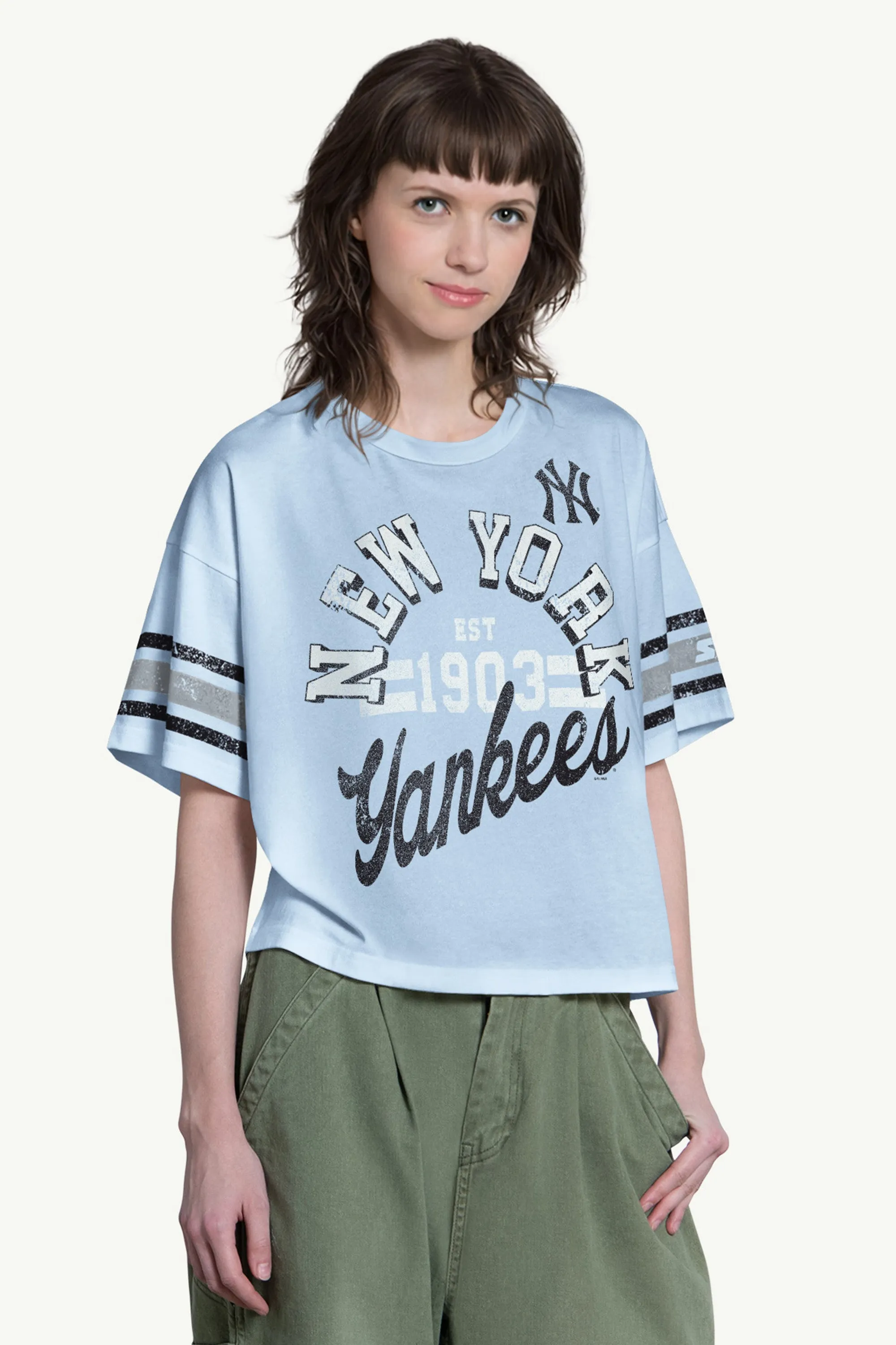 WOMENS NEW YORK YANKEES OFFENSE SHORT SLEEVE T SHIRT sold by Starter