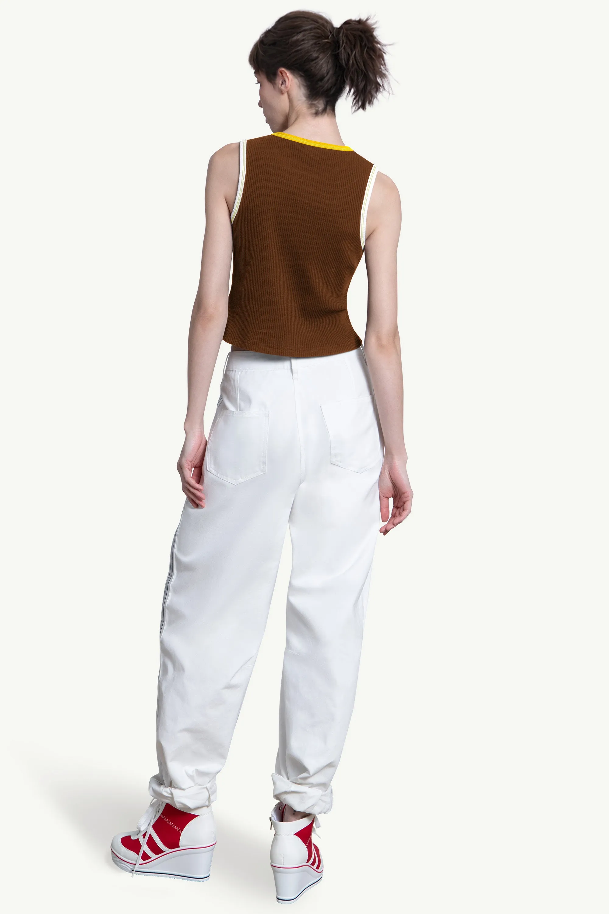 WOMENS SAN DIEGO PADRES PLAY THE BALL CROP TANK sold by Starter product image thumbnail 2