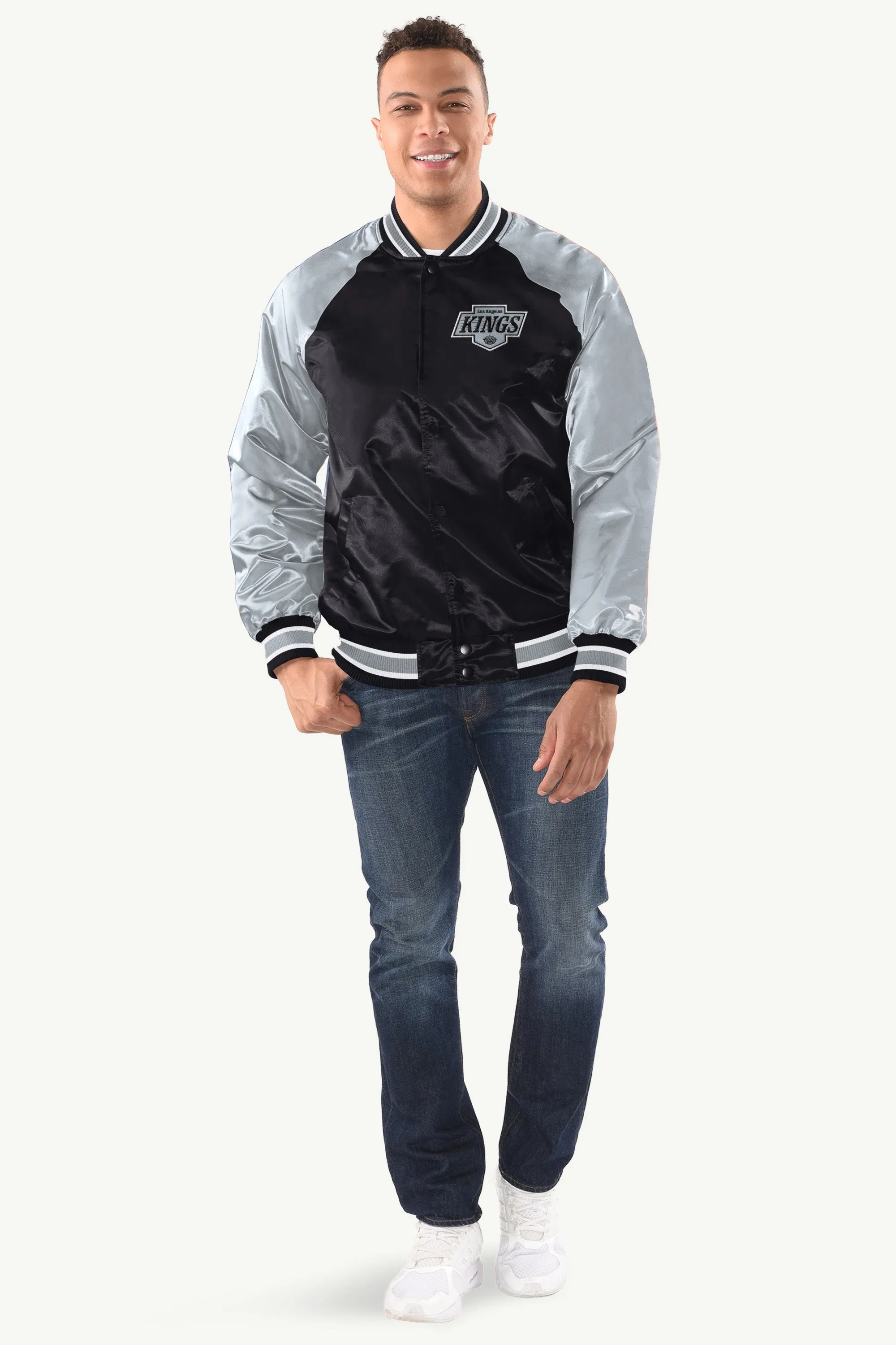 MENS LOS ANGELES KINGS INDUCTEE SATIN VARSITY JACKET sold by Starter product image thumbnail 3