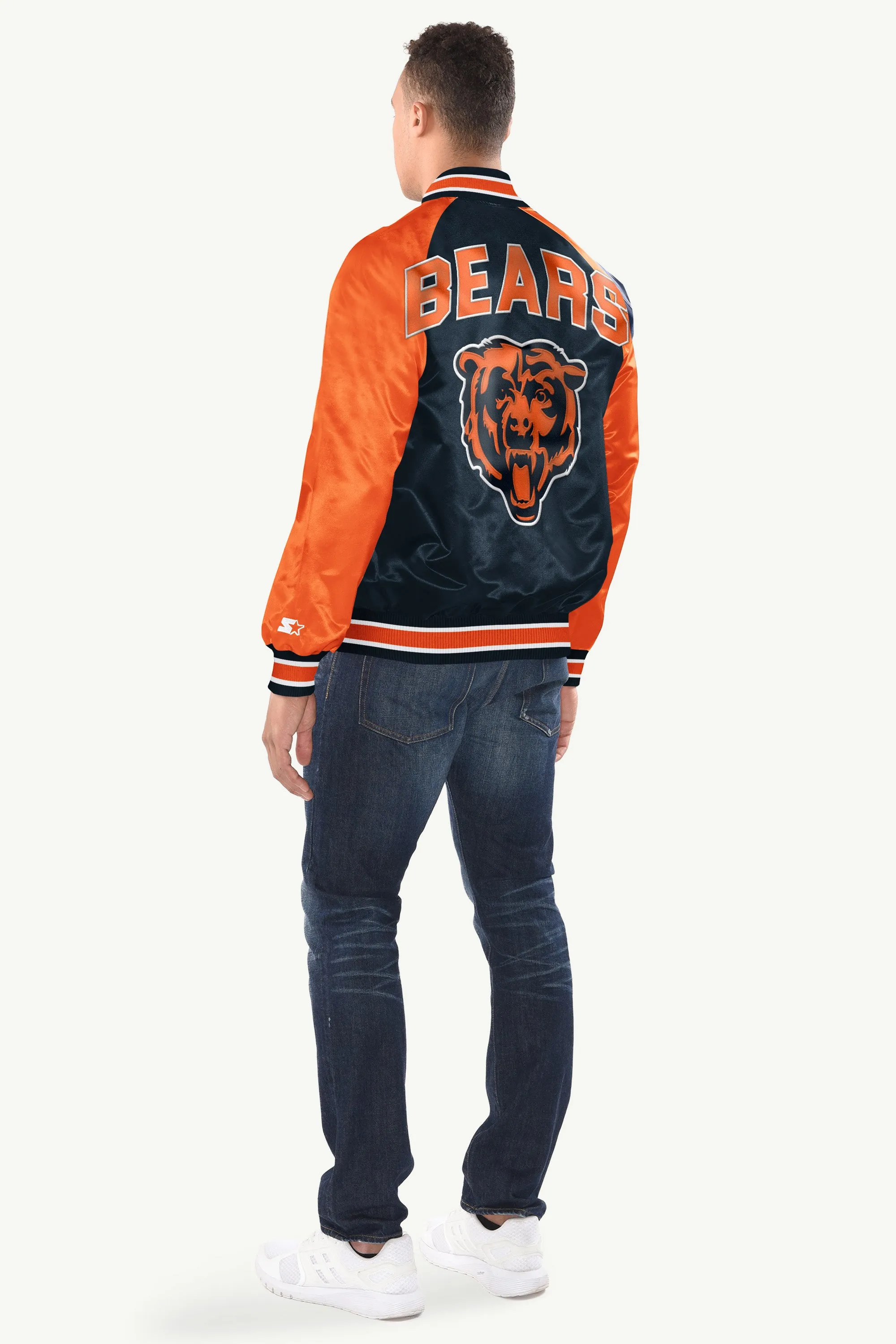 MENS CHICAGO BEARS INDUCTEE SATIN VARSITY JACKET sold by Starter product image thumbnail 2
