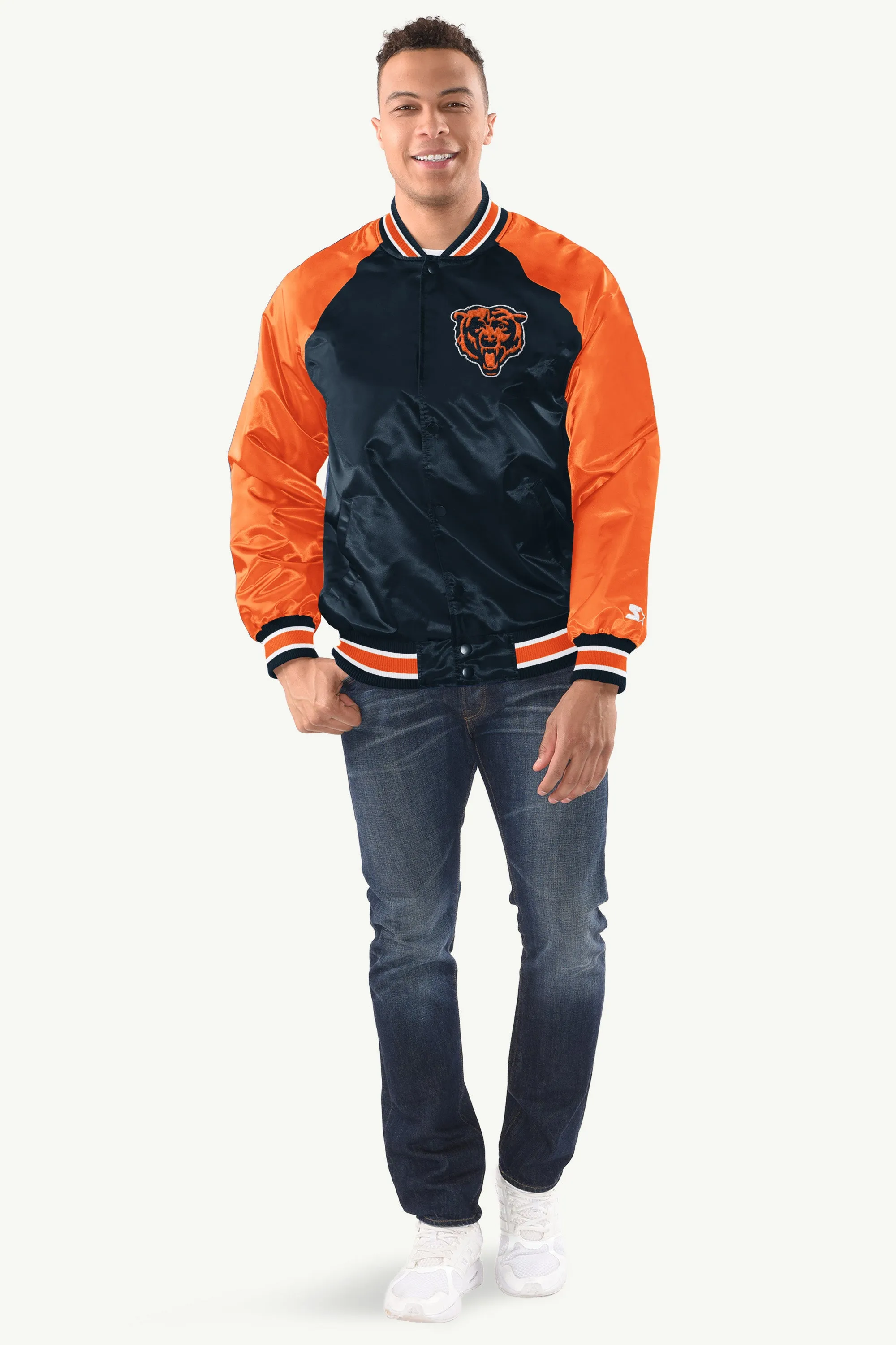 MENS CHICAGO BEARS INDUCTEE SATIN VARSITY JACKET sold by Starter product image thumbnail 3